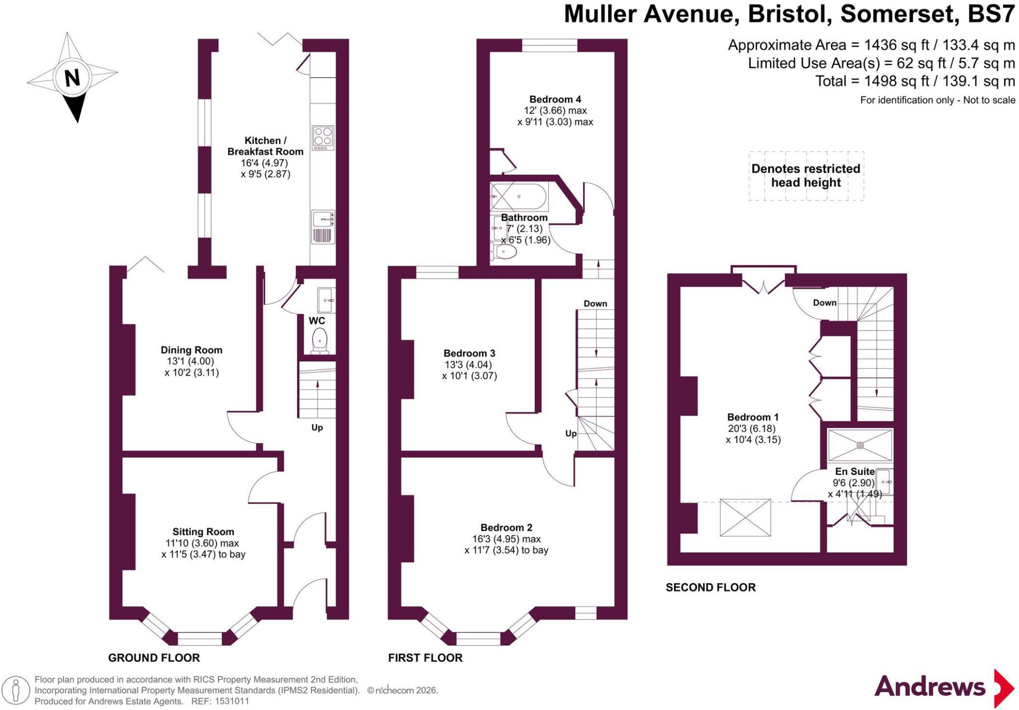 Muller Avenue, Bristol, BS7 floorplan