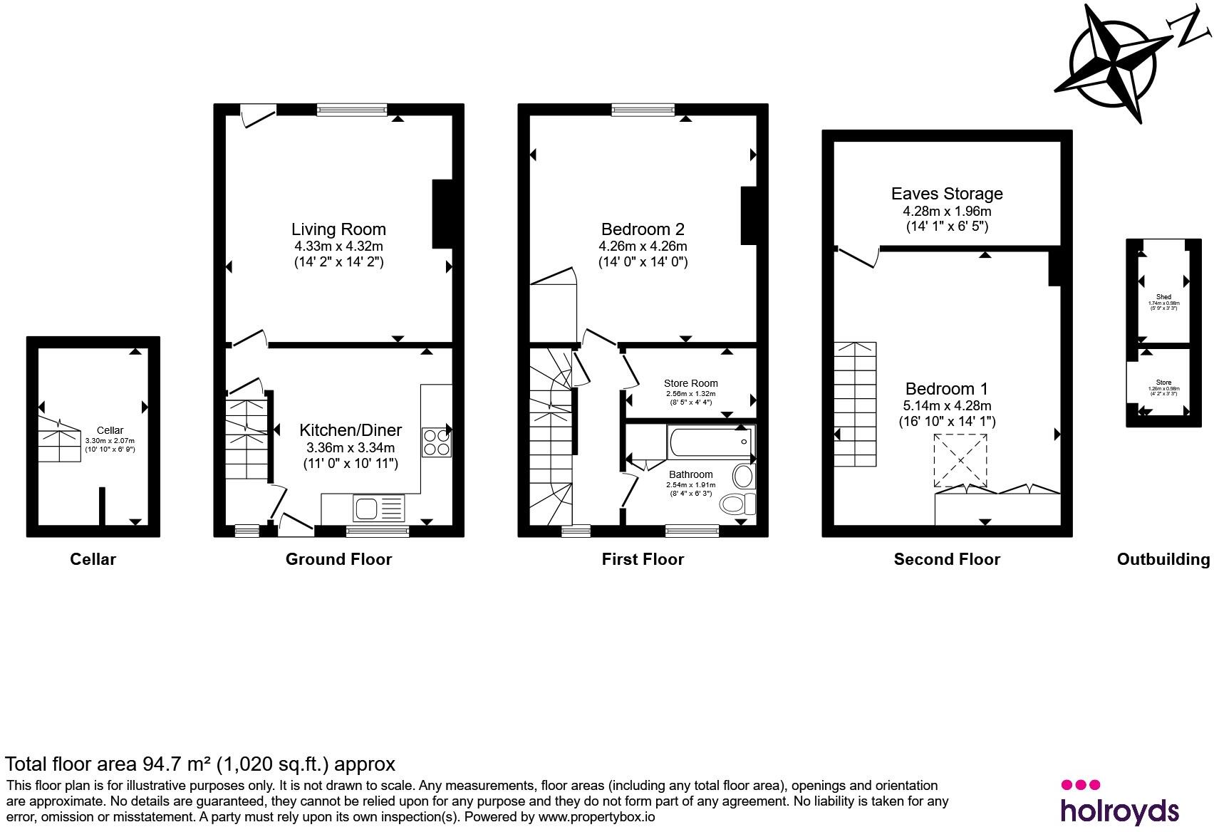 Unity Street, Riddlesden, Keighley floorplan