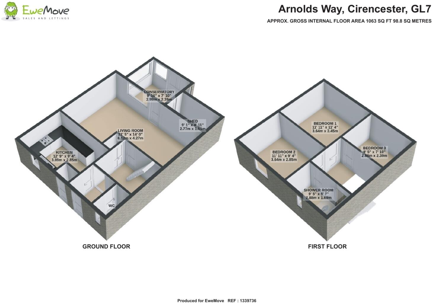 Arnolds Way, Cirencester floorplan