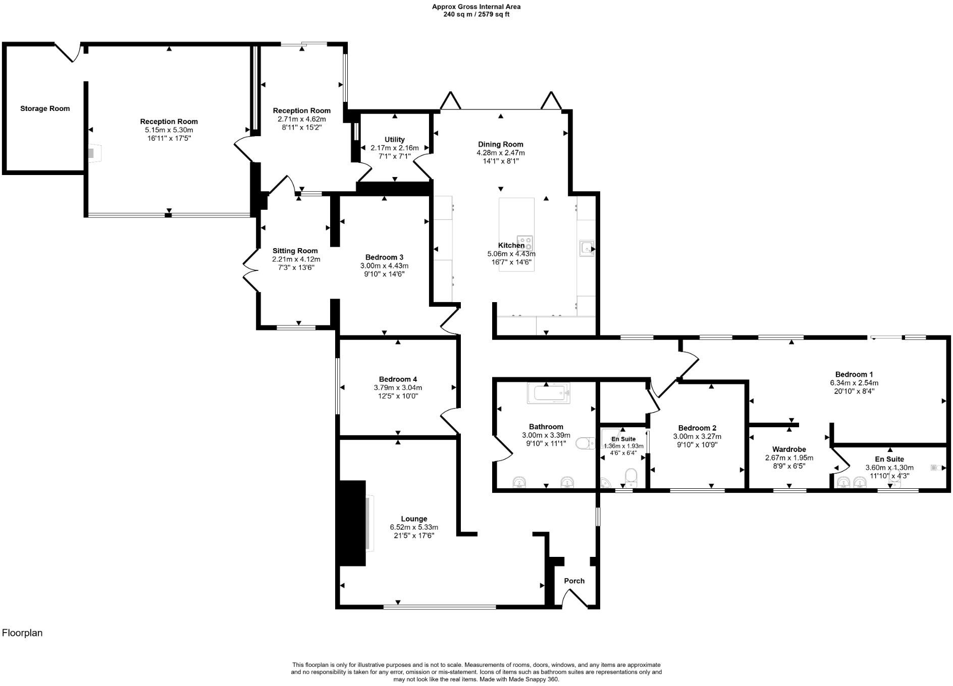Towyn Way East, Towyn, Abergele, Conwy, LL22 floorplan