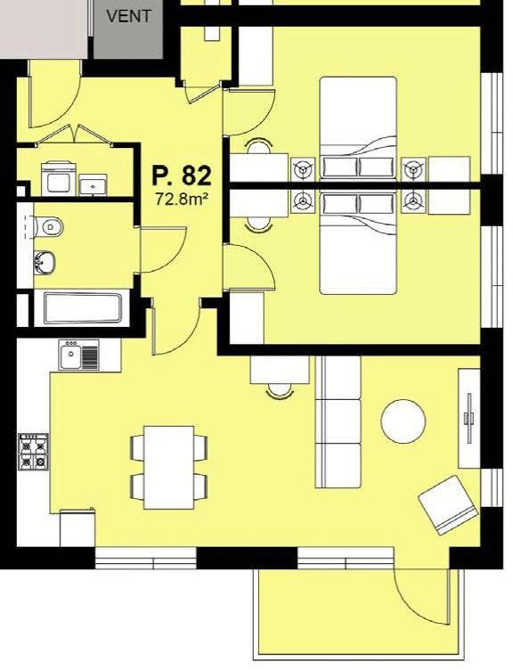 Flat 9, 1 Dart Court, Primrose Crescent, Finchampstead floorplan