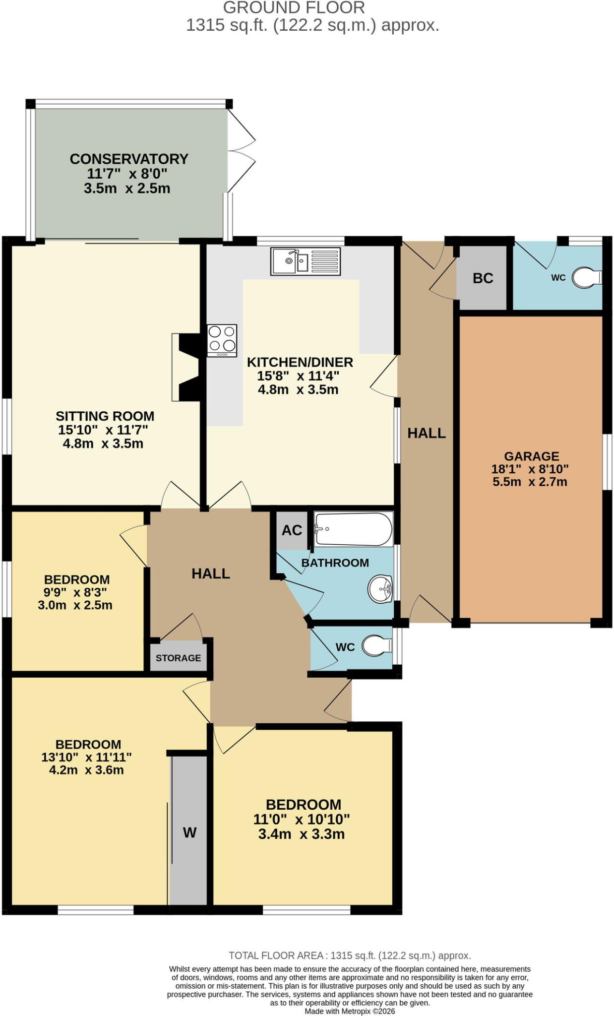 Gloucester Road, Welland, WR13 floorplan