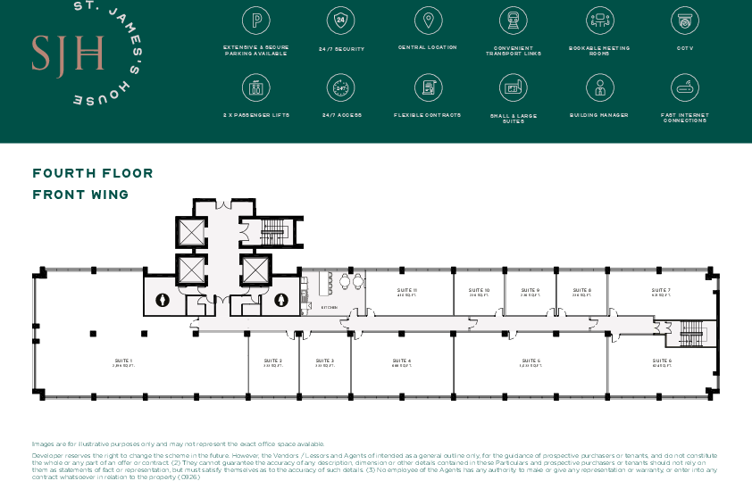 St. James's House 4th Floor Plan
