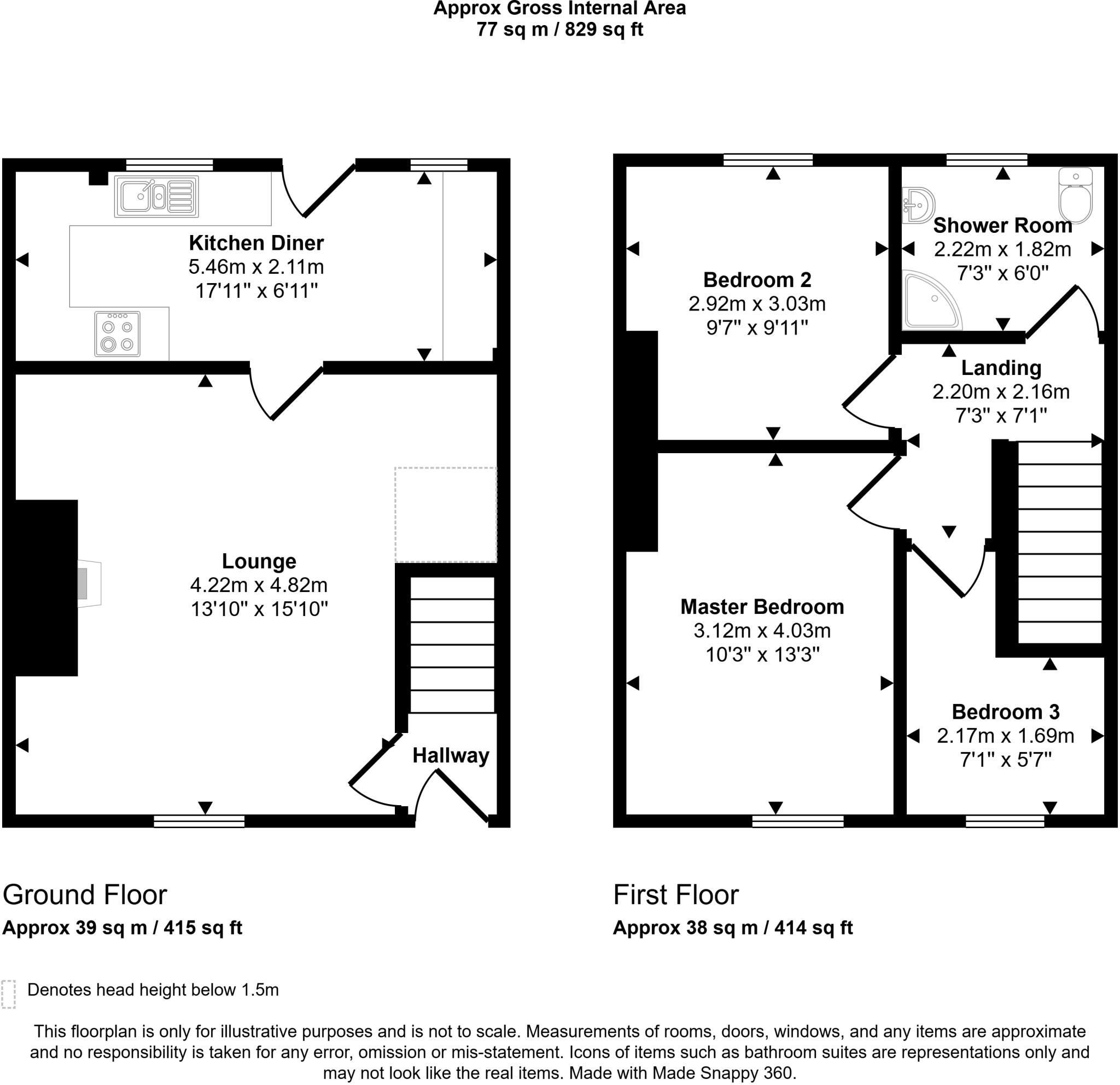 Wylam Street, Craghead, Stanley, Durham, DH9 6EY floorplan