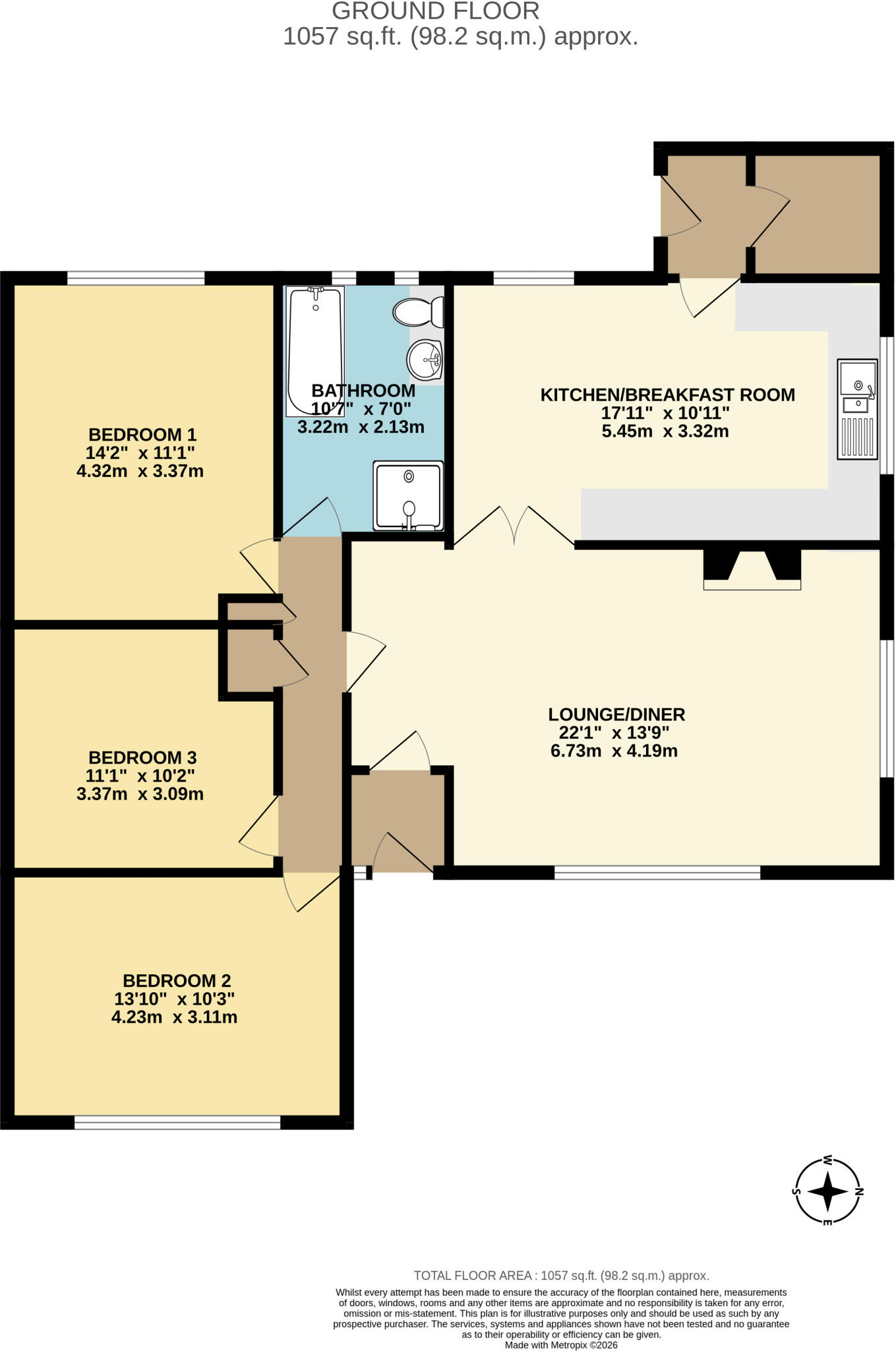Kingsdown,  Kent floorplan