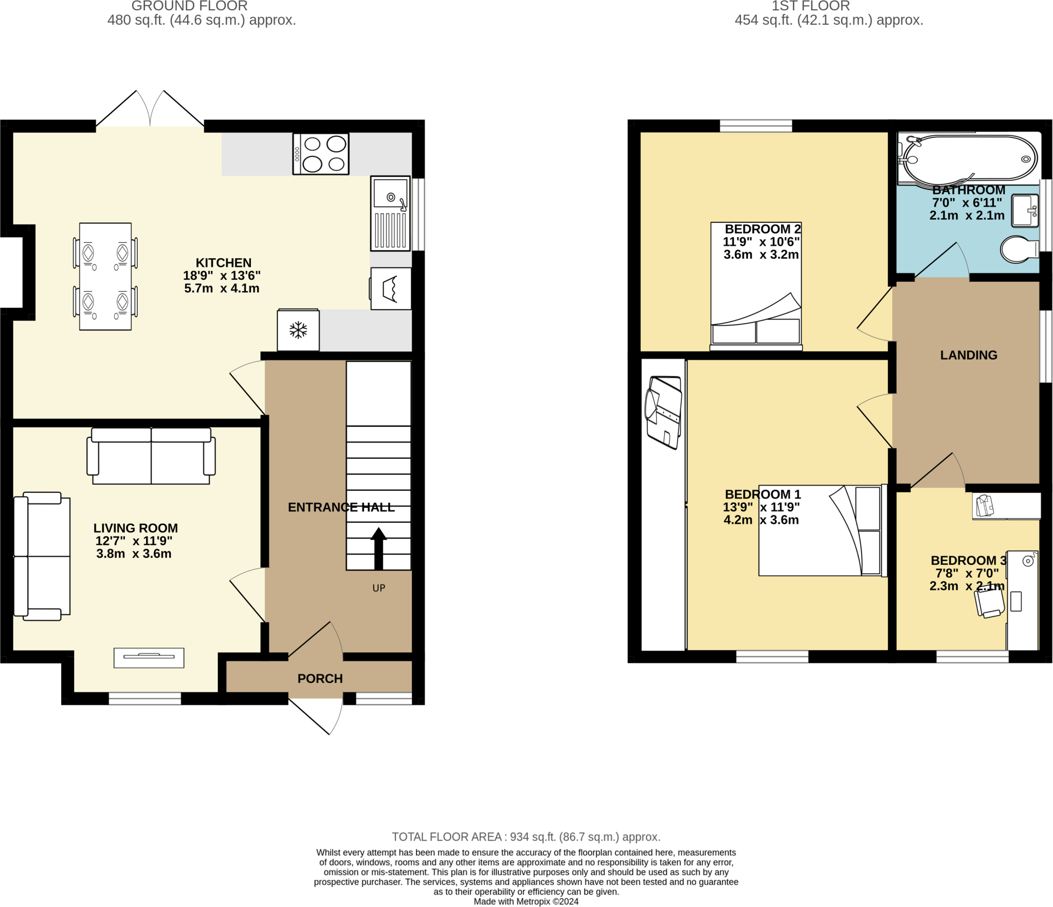 Stanhope Drive, Horsforth, Leeds, West Yorkshire, LS18 floorplan