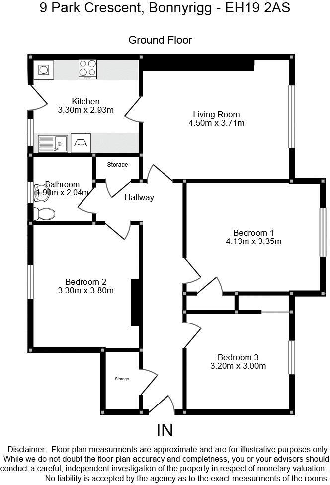 9 Park Crescent, Bonnyrigg floorplan
