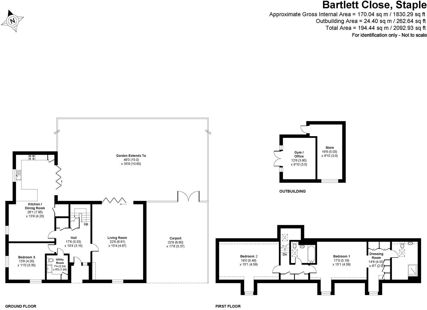 Bartlett Close, Staple, Canterbury floorplan