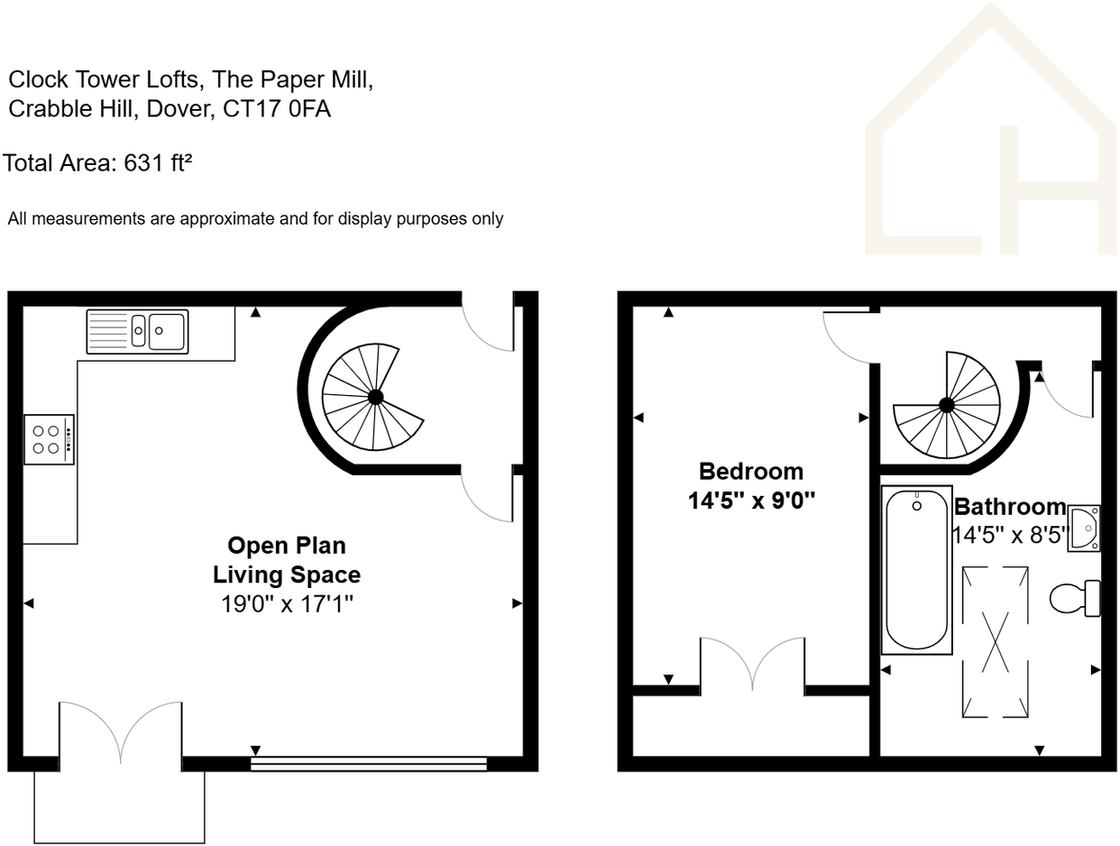 Clock Tower Lofts, The Paper Mill, Crabble Hill, Dover, Kent, CT17 0FA floorplan