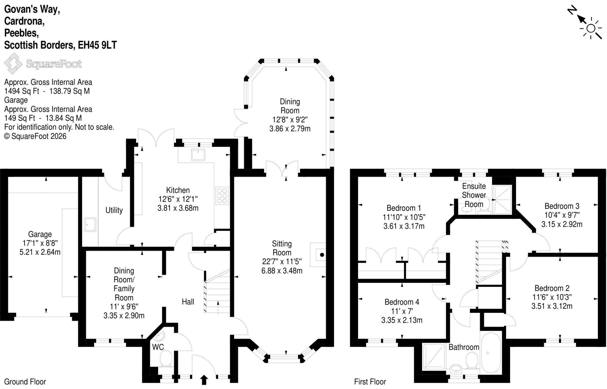 2 Govan's Way, Cardrona, Peebles, EH45 9LT floorplan