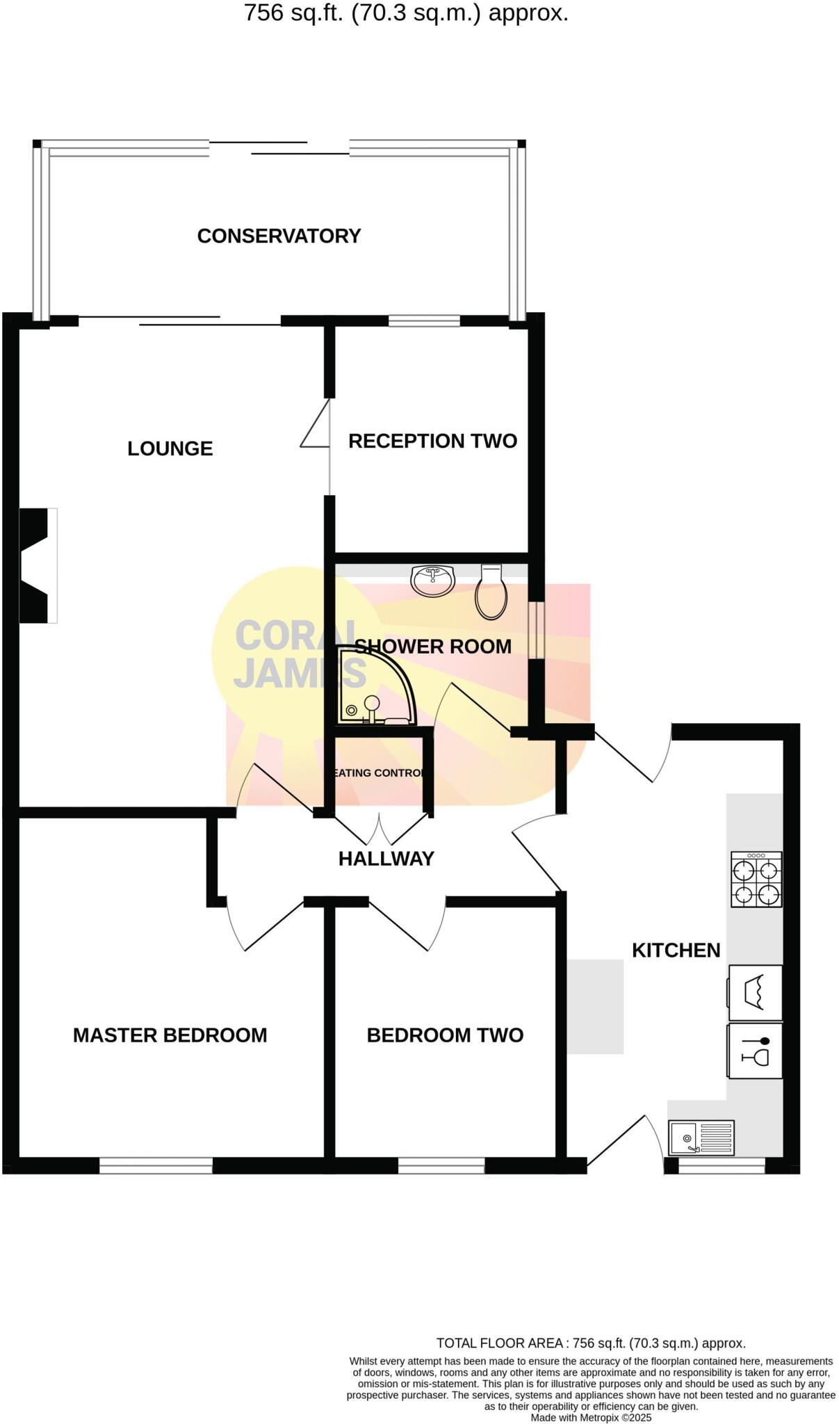 Grade A Efficient Bungalow - Excellent Village Location floorplan