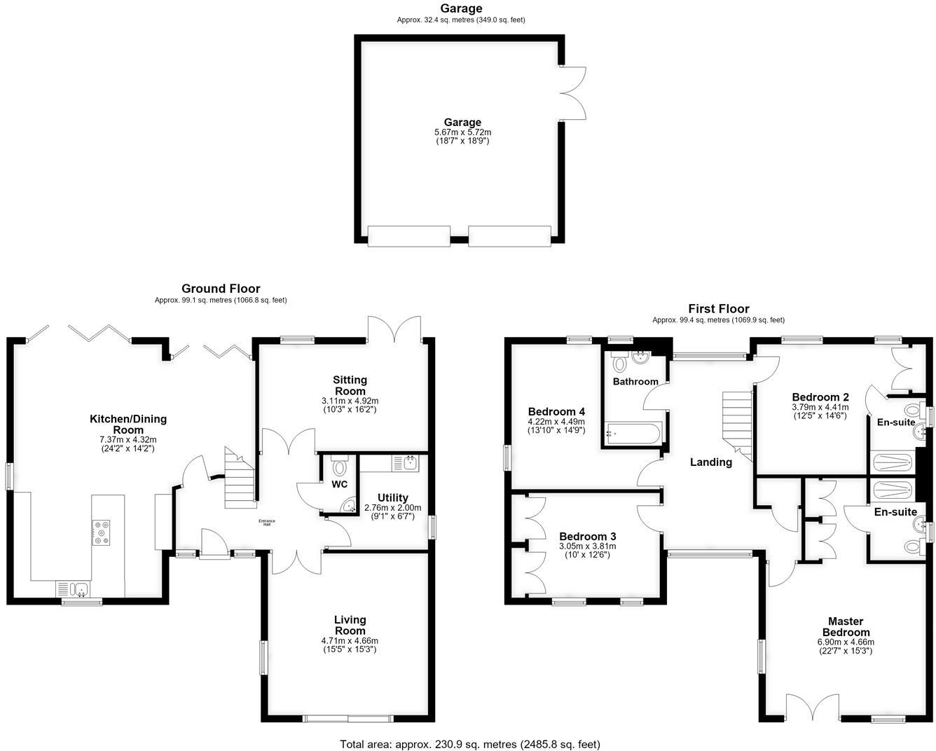 Charlcombe Rise, Portishead floorplan