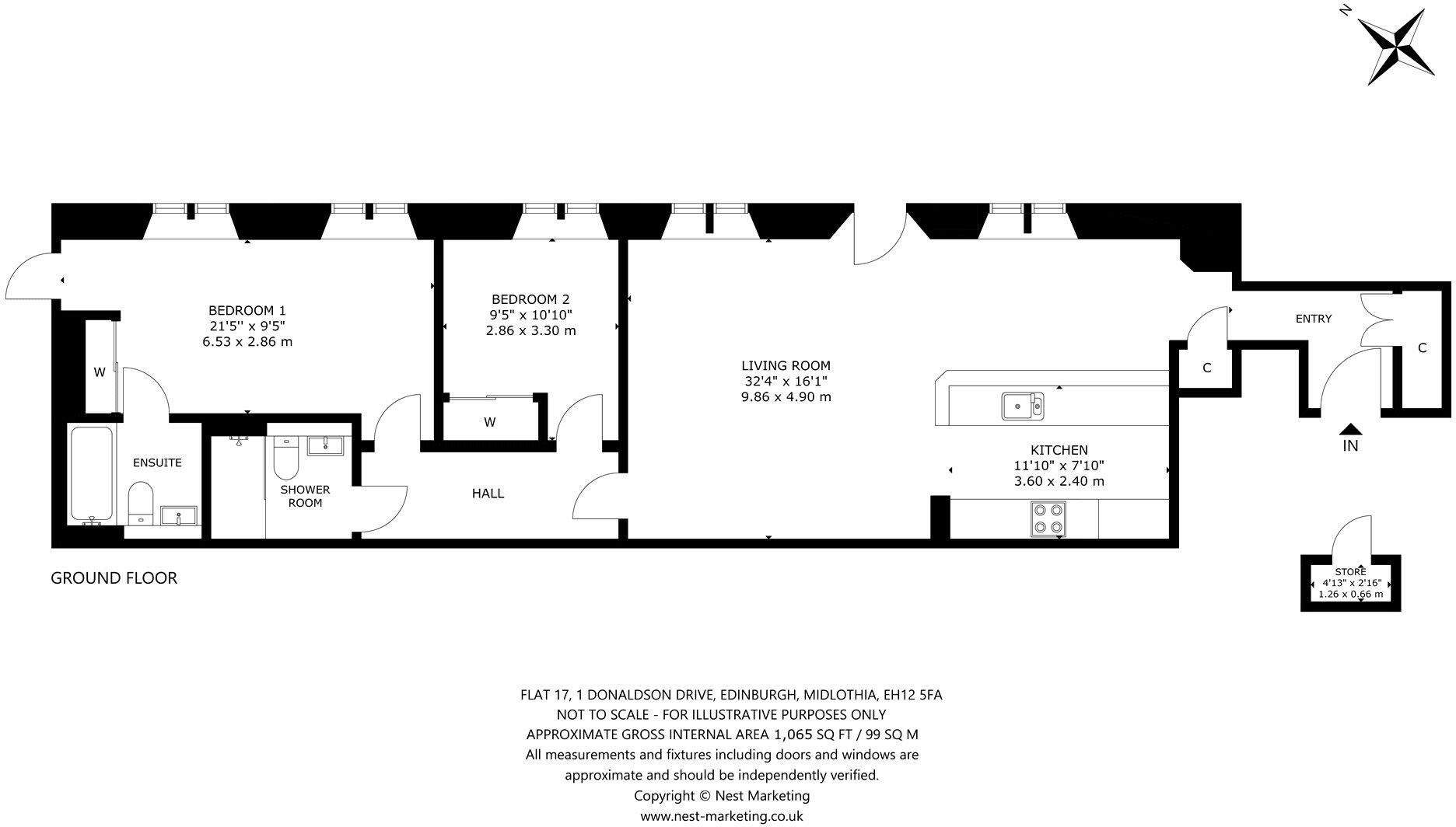 Donaldson Drive, Edinburgh, Midlothian floorplan