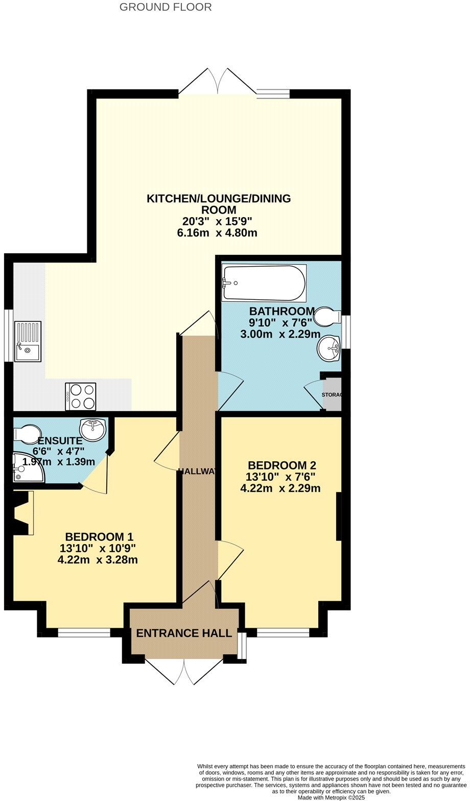 Flat 1, 126 Exning Road, Newmarket, Suffolk, CB8 floorplan