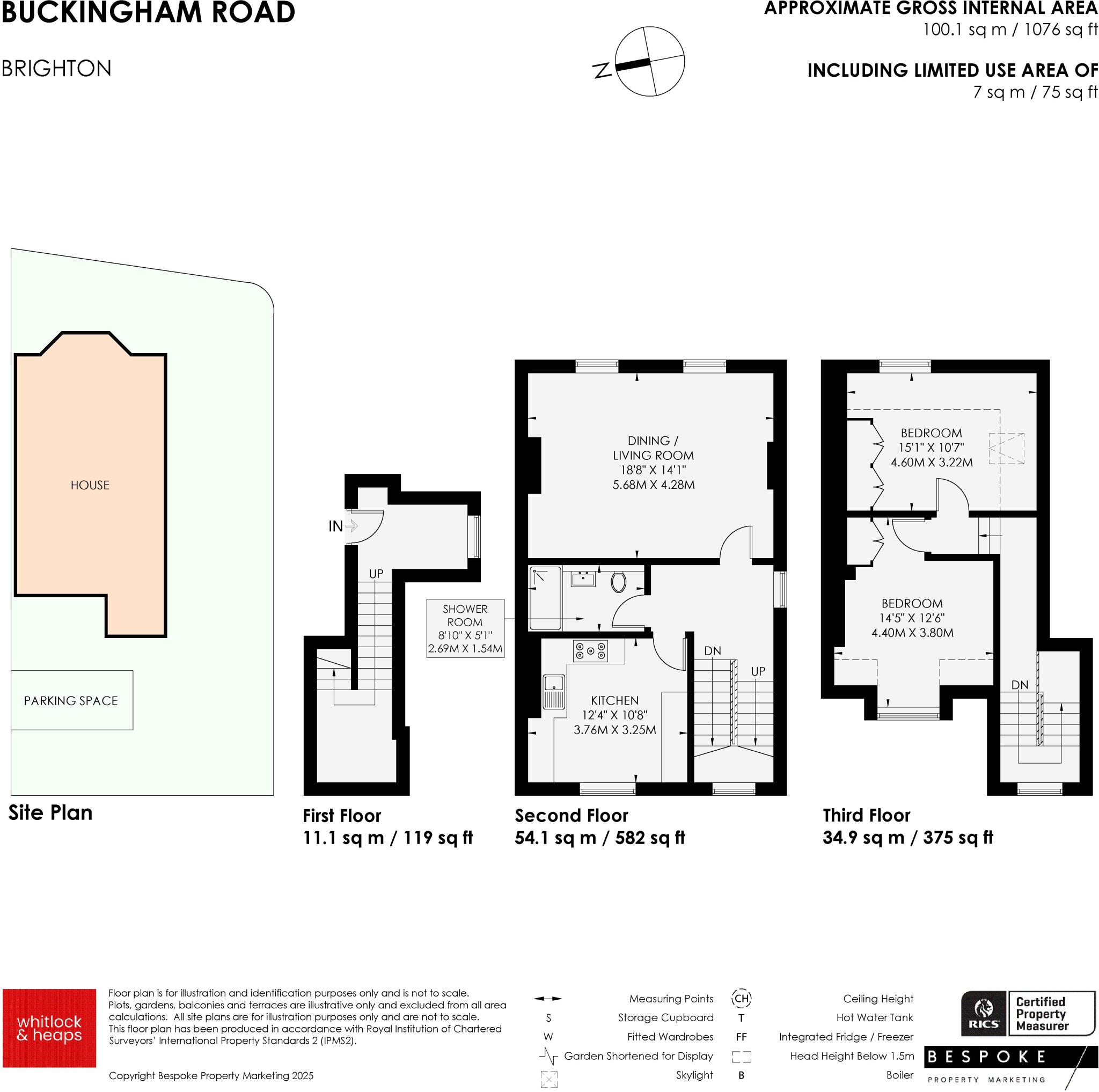 Buckingham Road, Brighton floorplan
