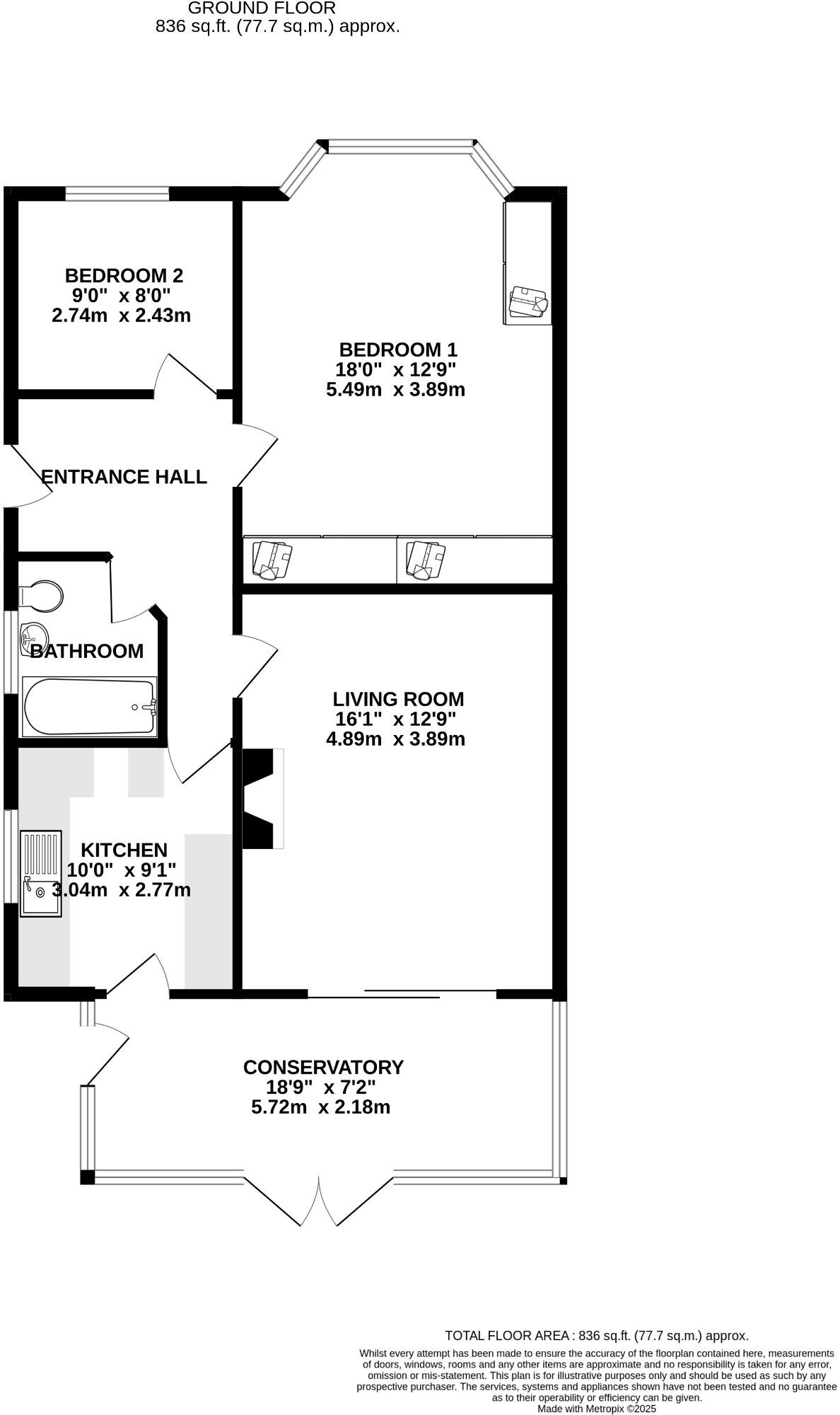 Uplands Crescent, Fareham floorplan