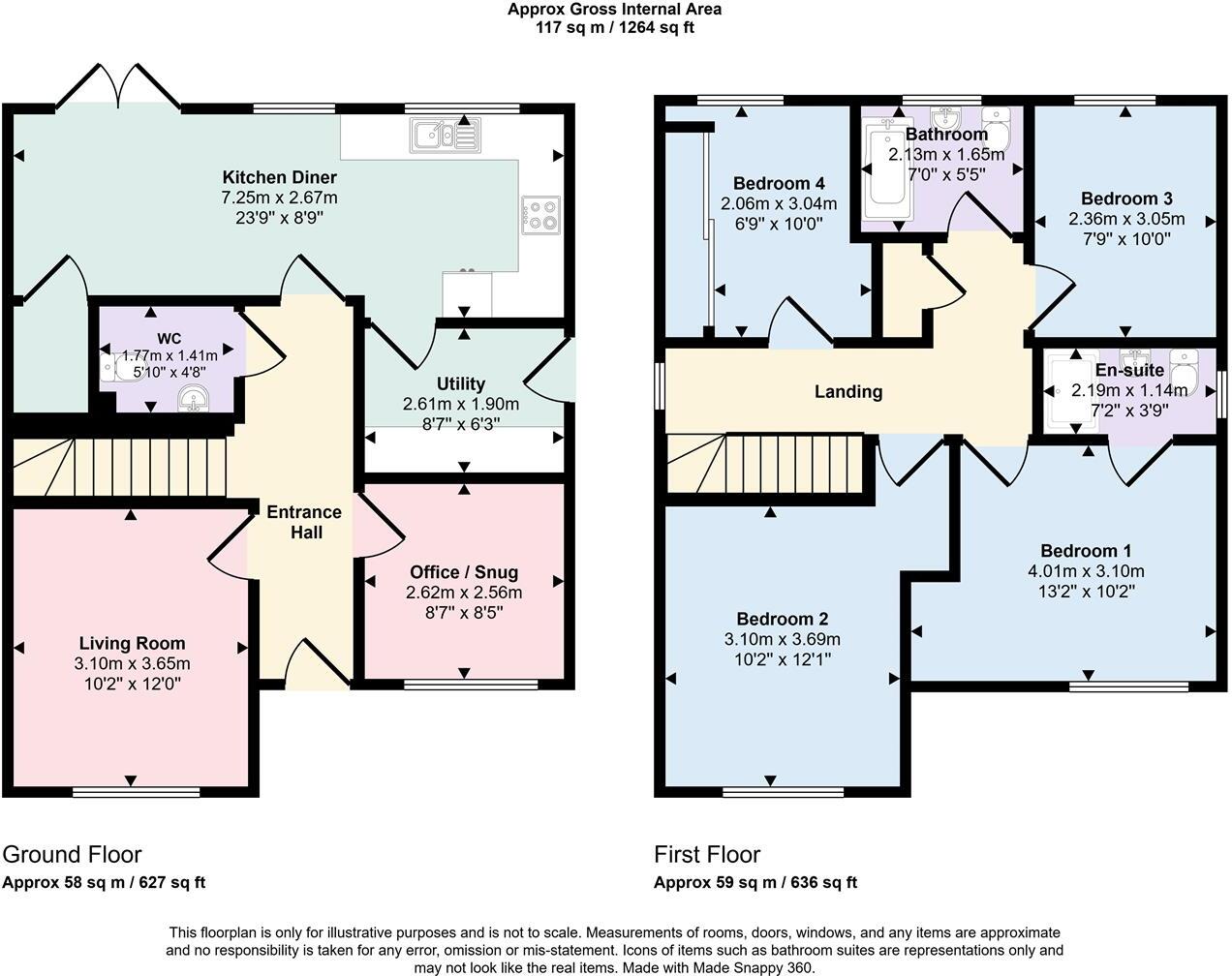 2, Signal Close, Cullingworth, BD13 5FN floorplan