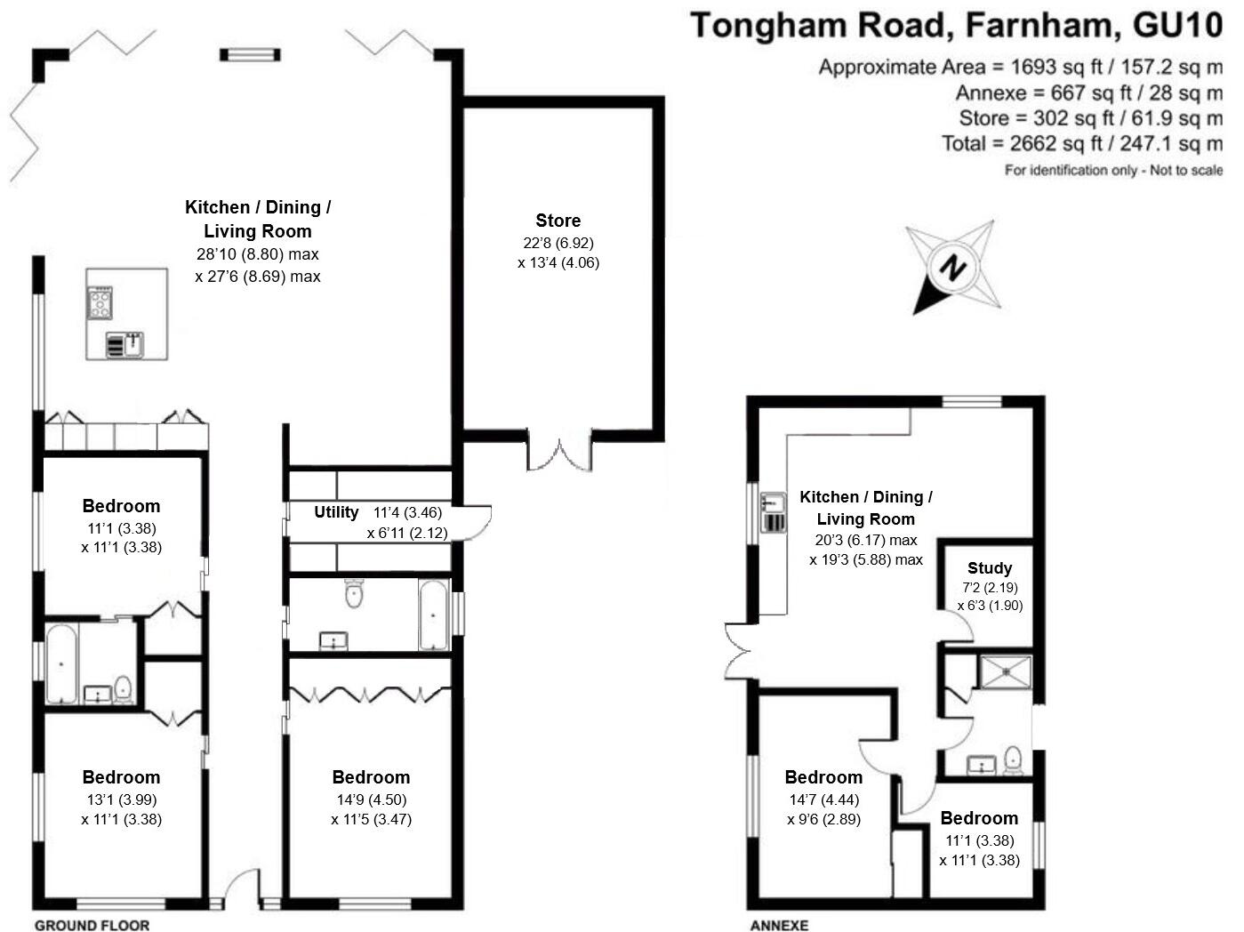 Tongham Road, Farnham, Surrey, GU10 floorplan
