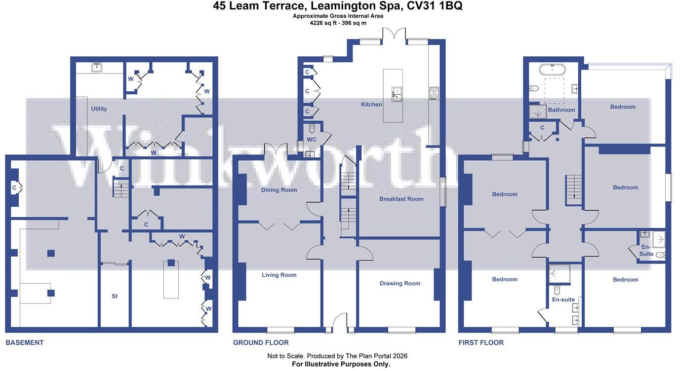 Leam Terrace, Leamington Spa, Warwickshire, CV31 floorplan