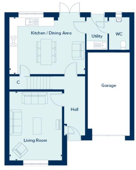 Branston, 
Staffordshire, 
DE13 9GS floorplan
