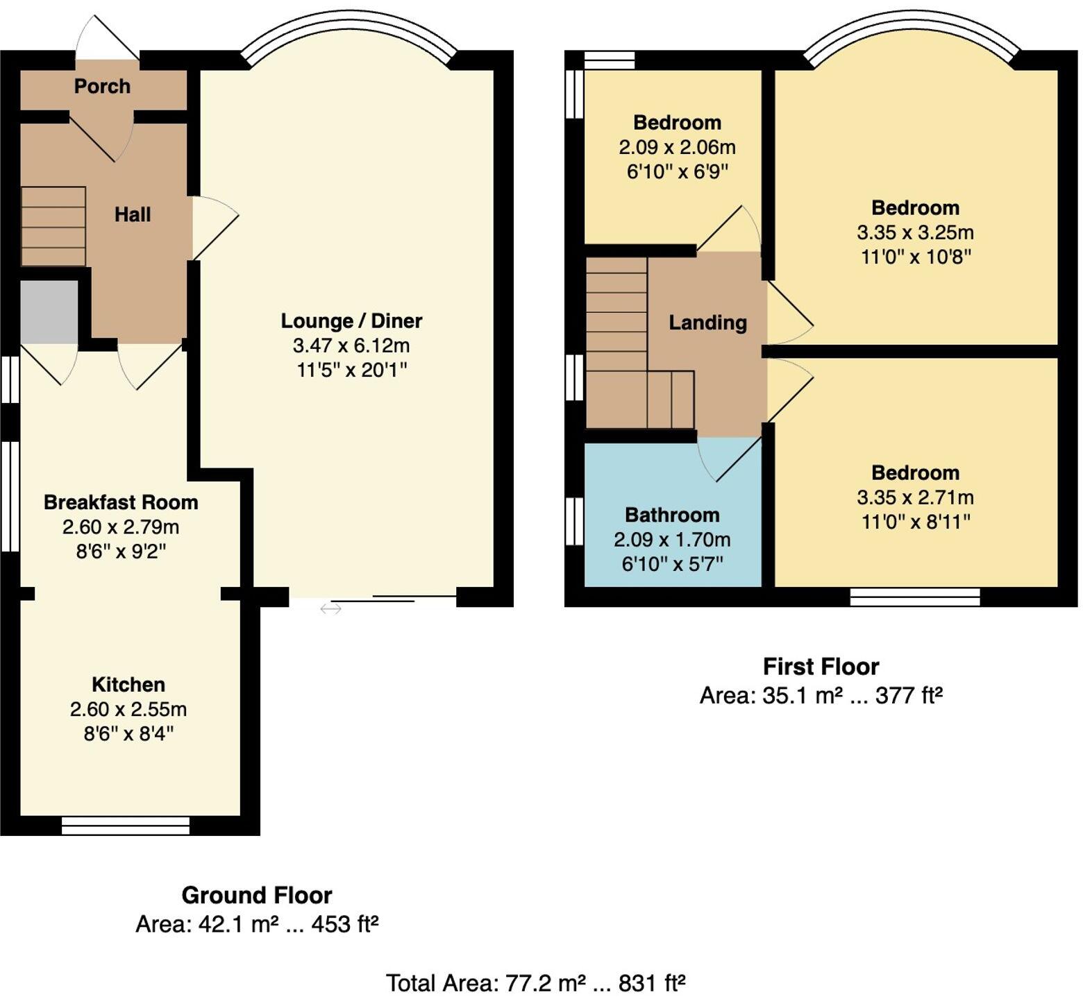 Curzon Road, Stretford, M32 floorplan