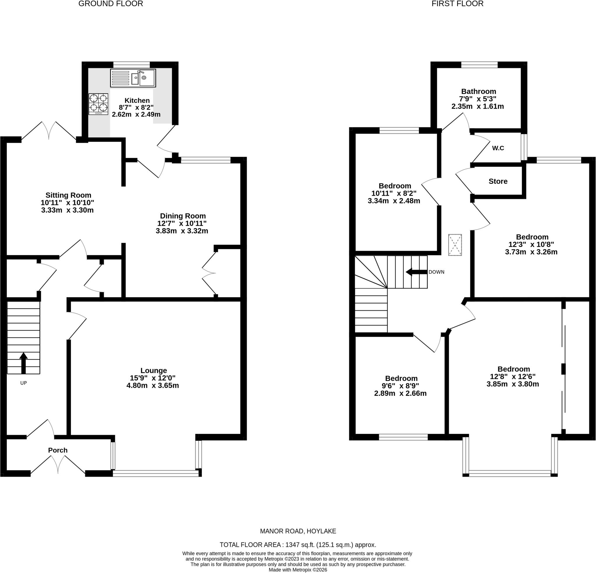 Manor Road, Hoylake, Wirral floorplan