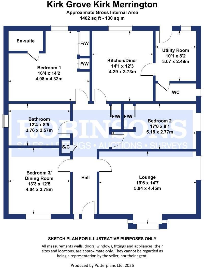 Kirk Grove, Kirk Merrington, Spennymoor floorplan