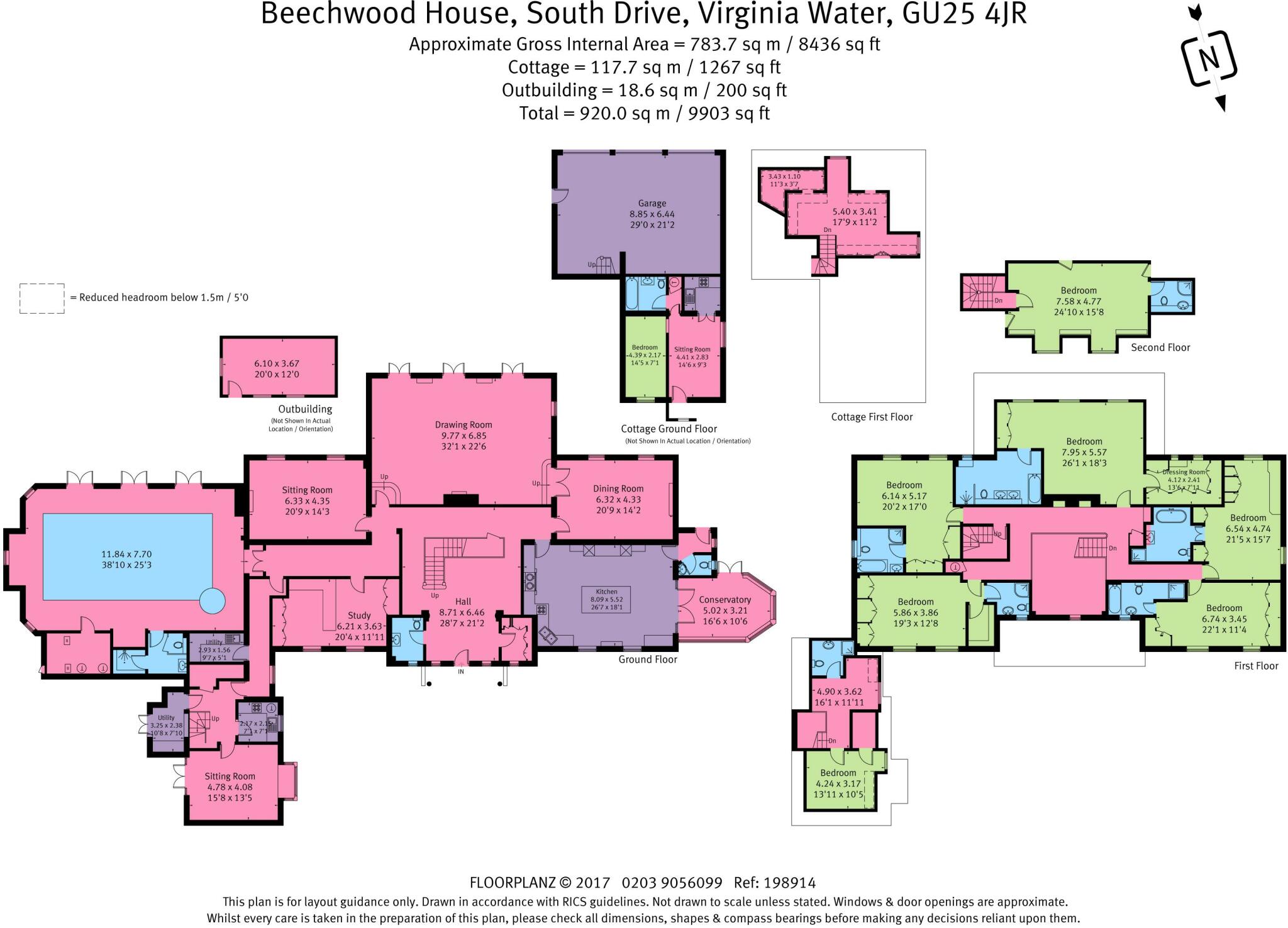 South Drive, Wentworth, Virginia Water, Surrey GU25 4JR floorplan