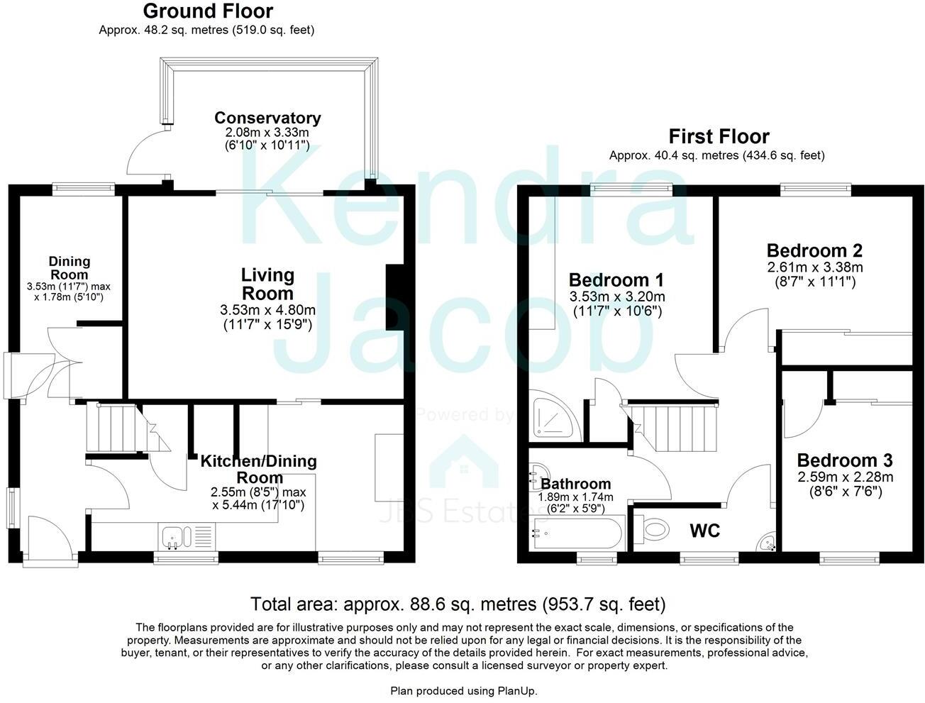 Plantation Hill, Worksop floorplan