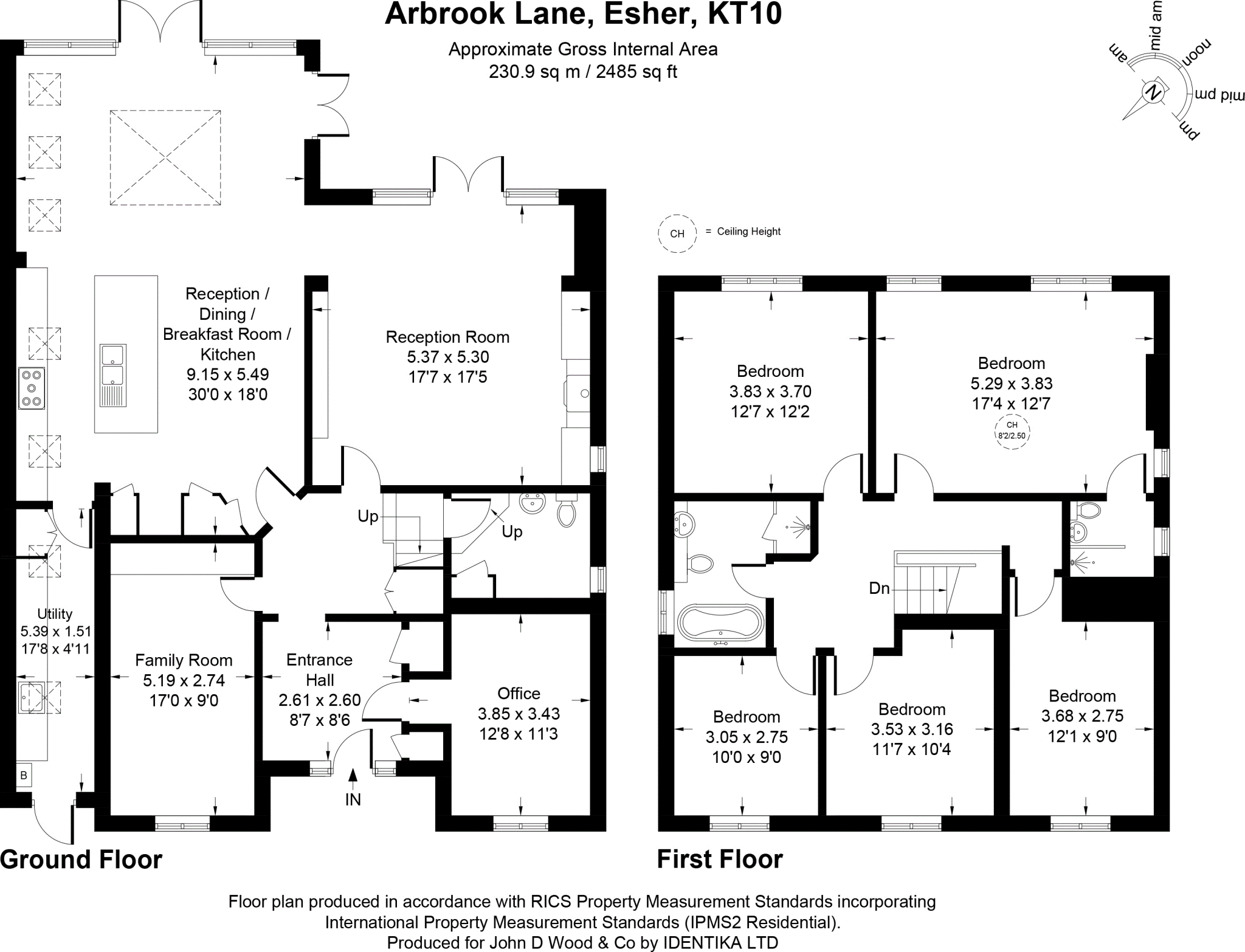 Arbrook Lane, Esher, Surrey, KT10 floorplan