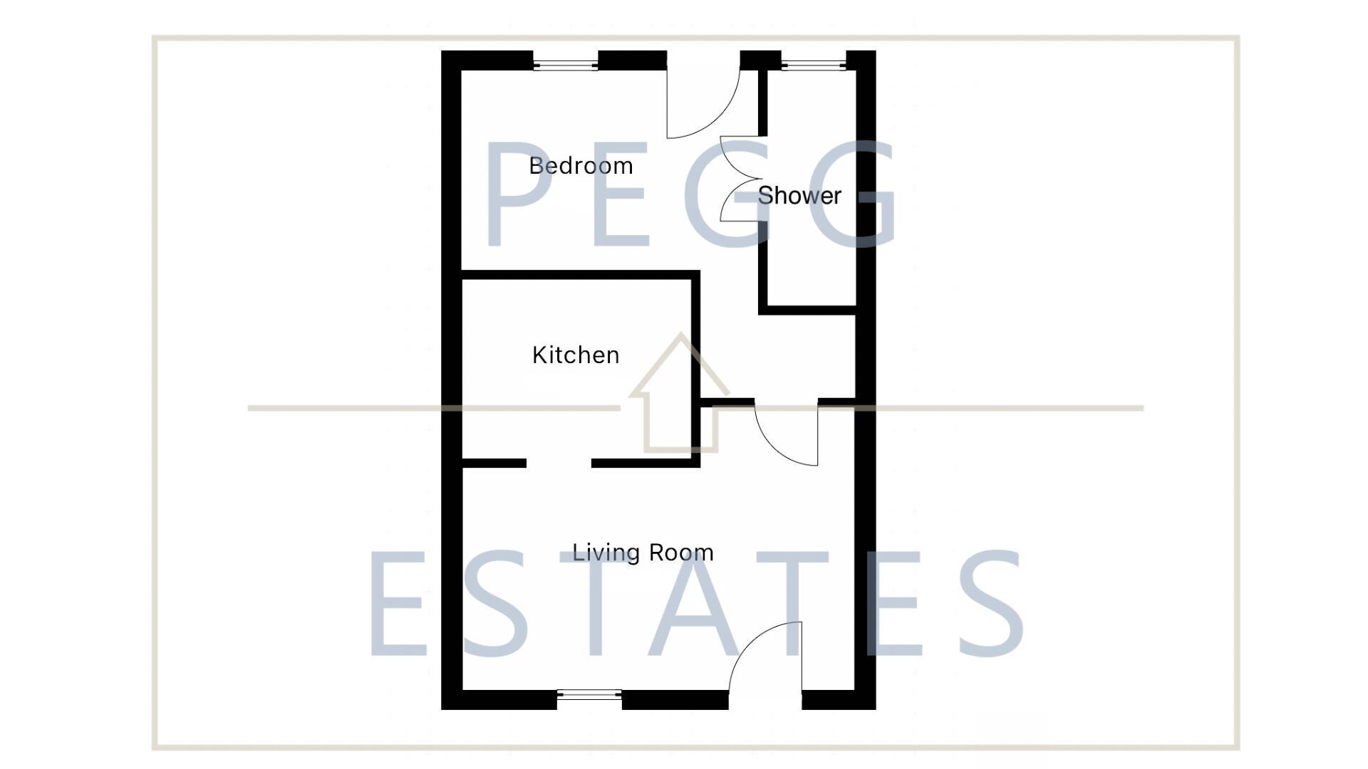 25A Wellesley road, the garden flat  Torquay floorplan