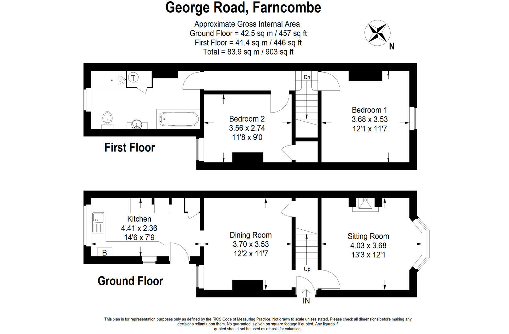 George Road, Godalming floorplan
