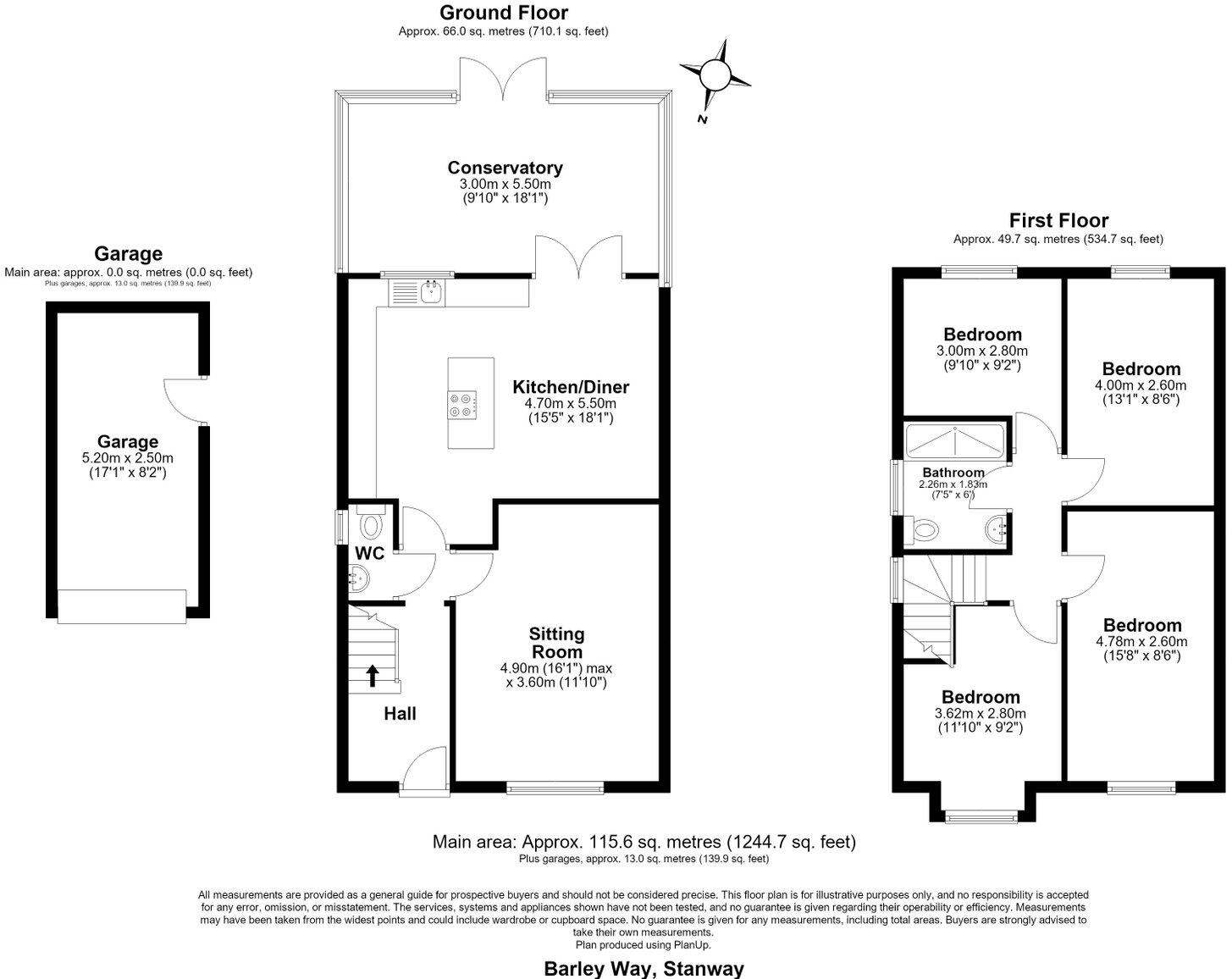 Barley Way, Stanway, Colchester, CO3 0YD floorplan
