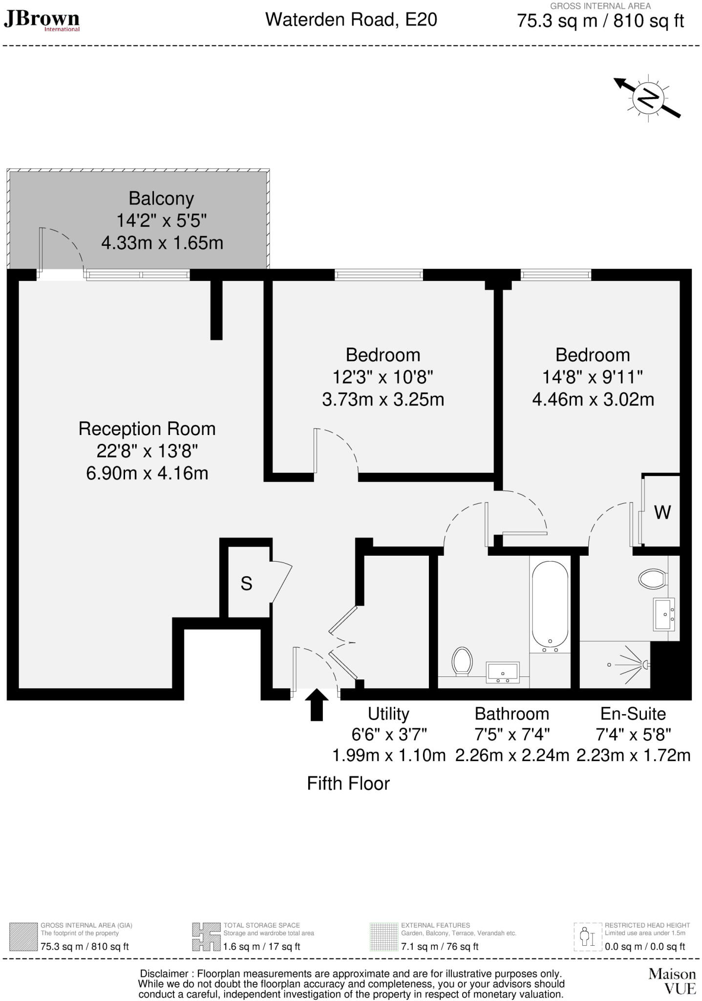 Waterden Road, London, E20 floorplan