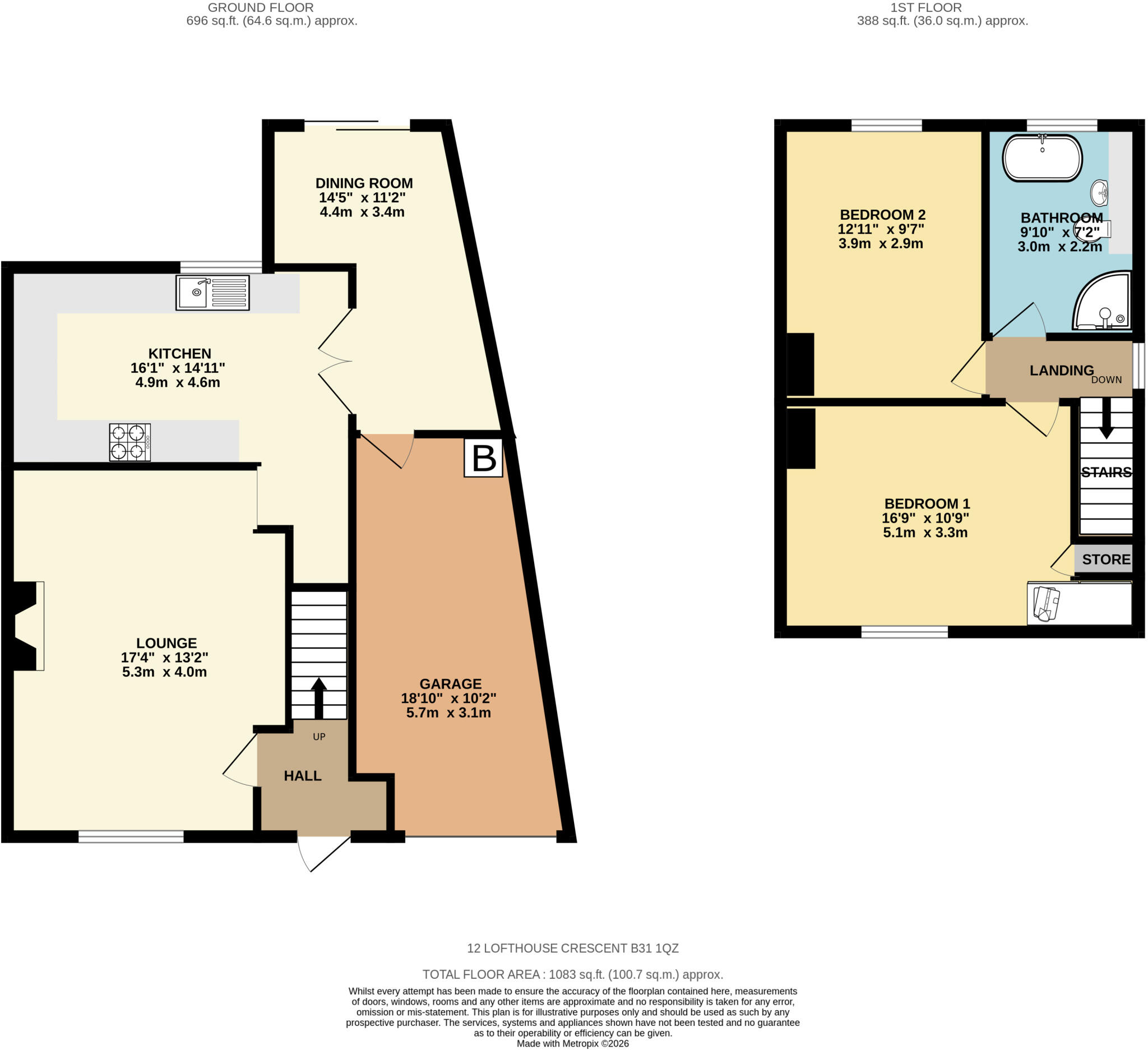 Lofthouse Crescent, Northfield, Birmingham, B31 floorplan