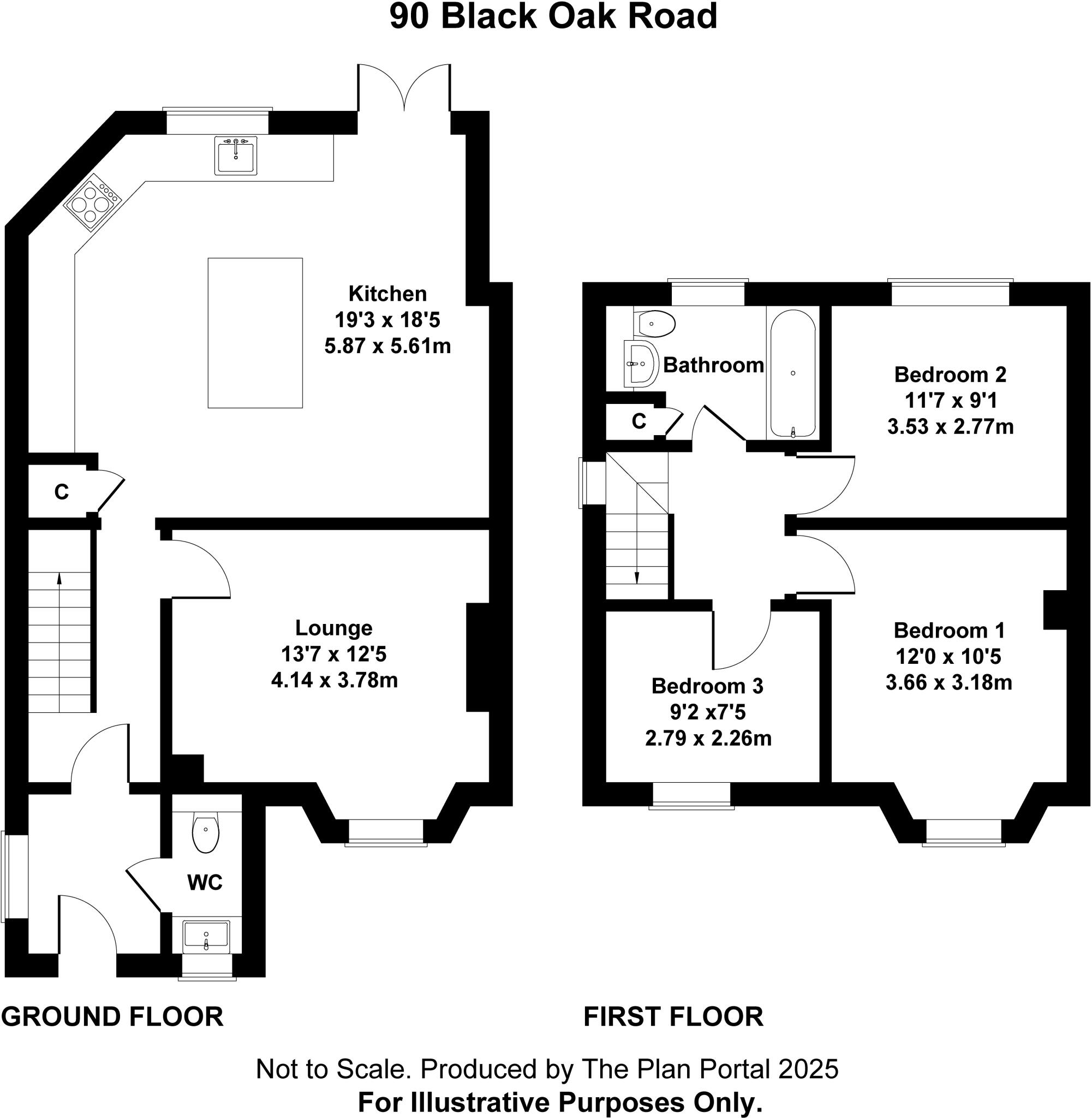 Blackoak Road, Cyncoed, Cardiff, CF23 floorplan