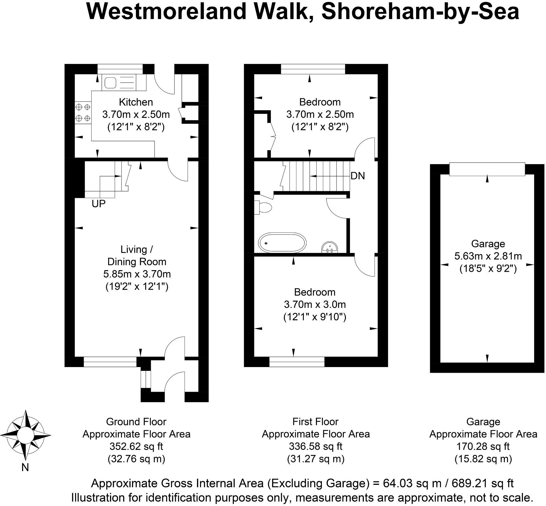 Westmoreland Walk, Shoreham-By-Sea, West Sussex, BN43 5FX floorplan