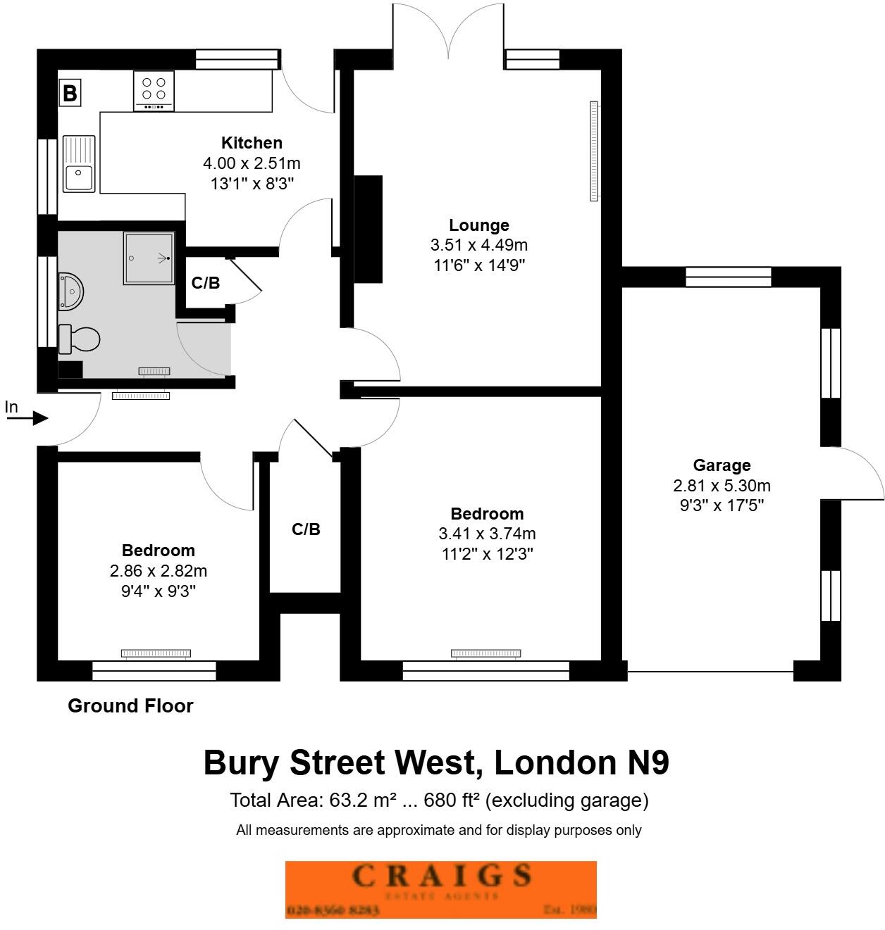 Bury Street West, Edmonton, Enfield floorplan