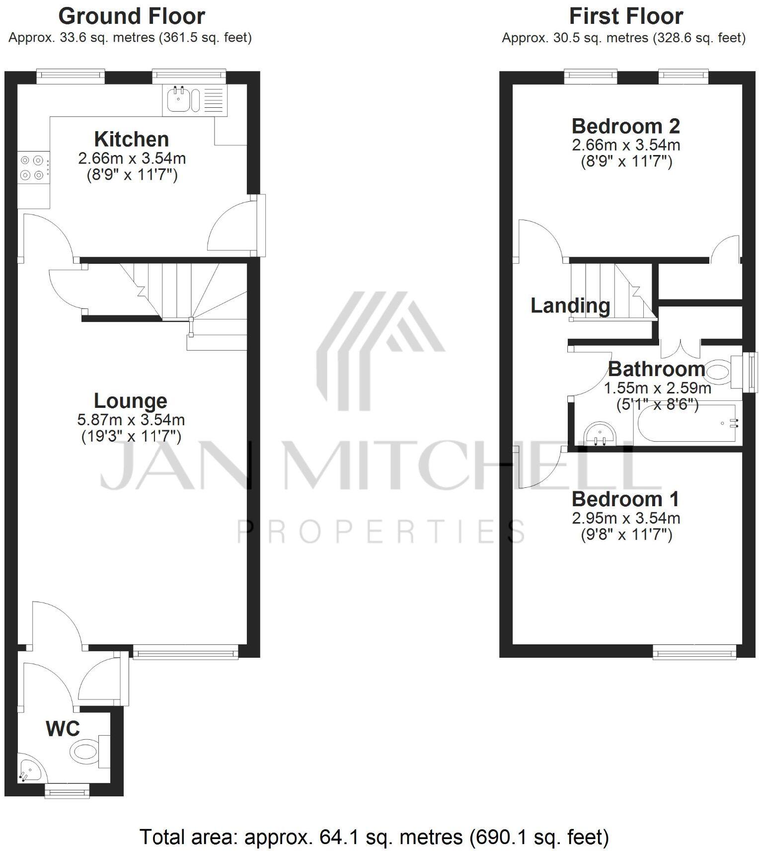 Collingdon Green, High Spen, Rowlands Gill floorplan