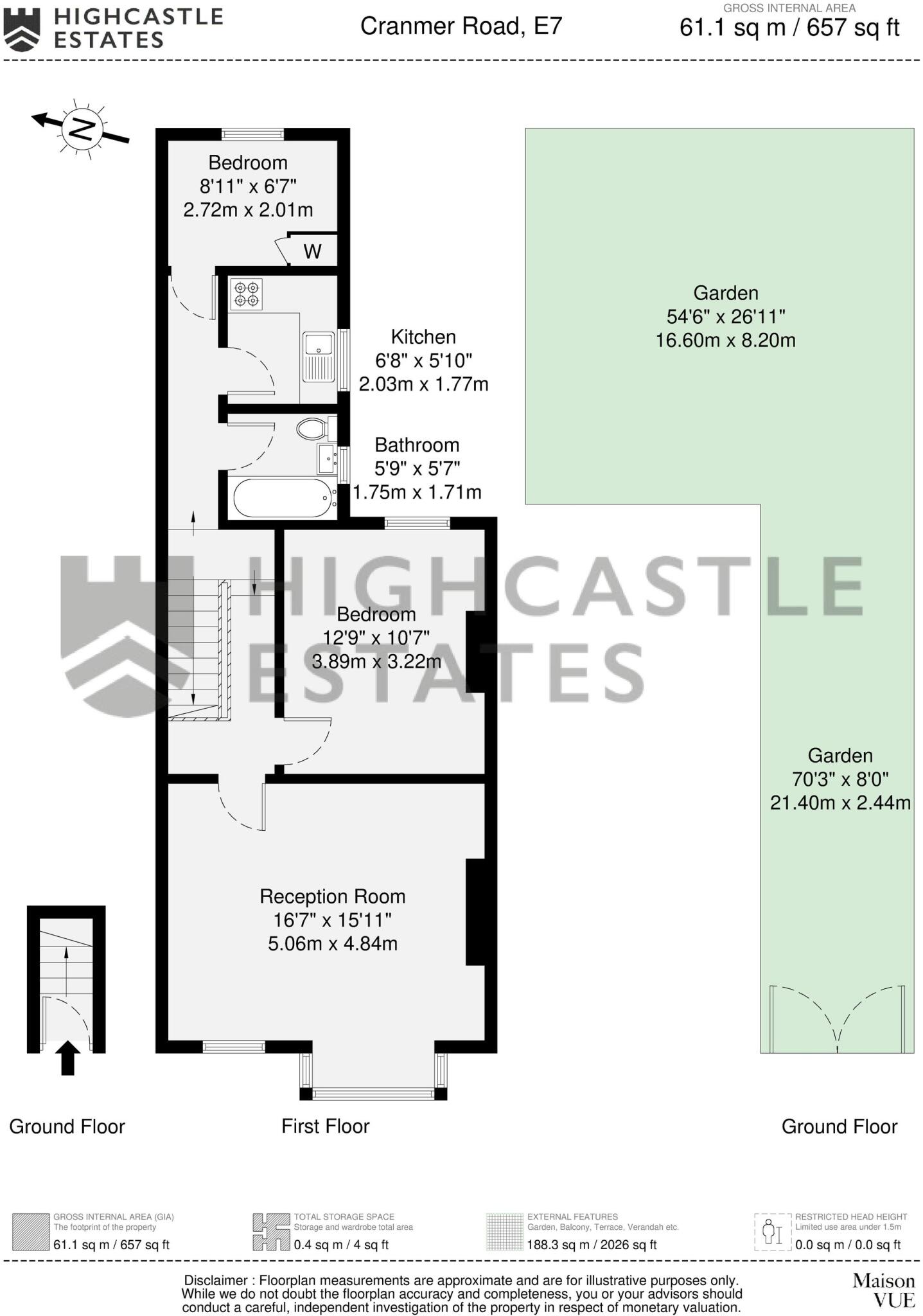 Cranmer Road, Forest Gate, E7 floorplan