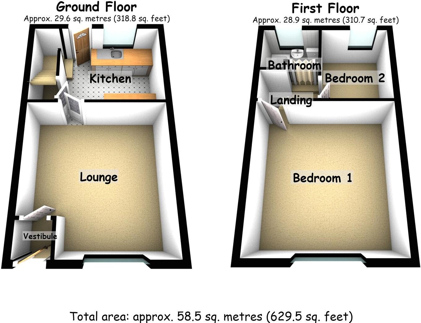 Fulham Street, Oldham, Greater Manchester, OL4 floorplan