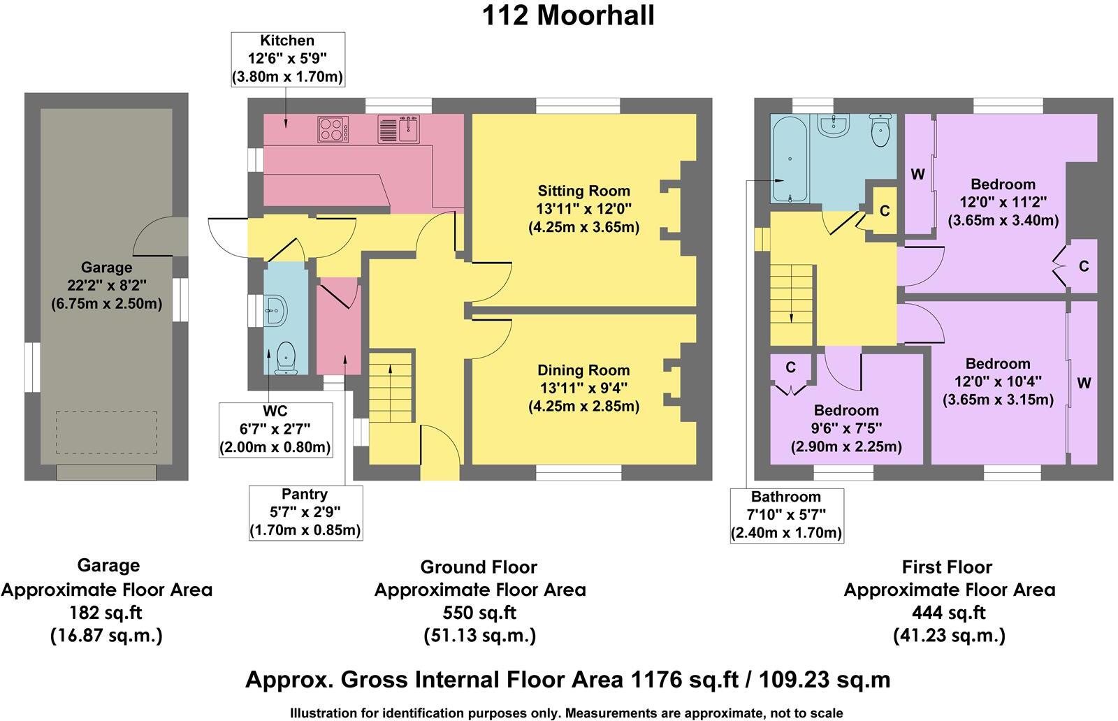 Moorhall, Bakewell floorplan
