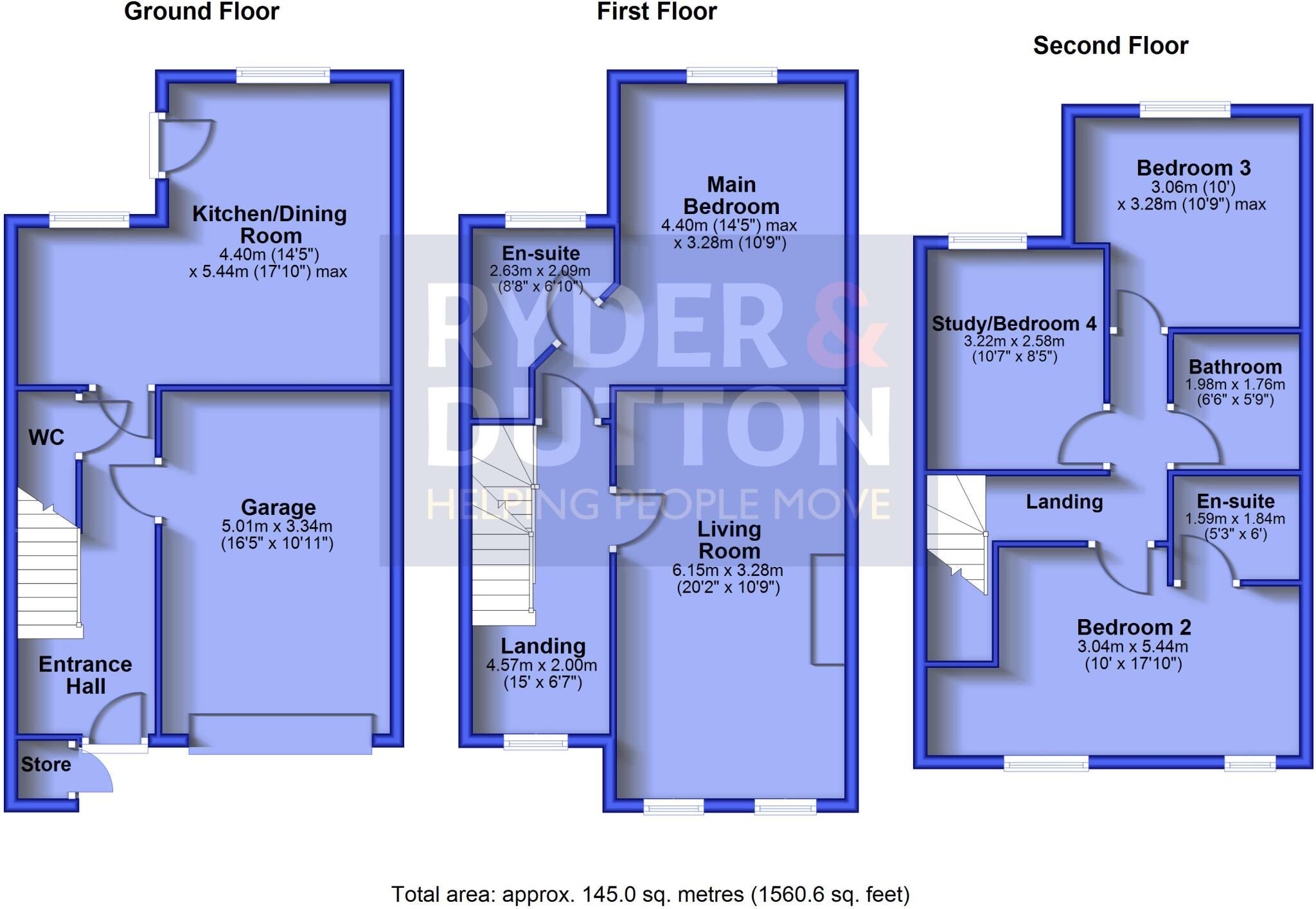 Dale View, Longwood, Huddersfield, West Yorkshire, HD3 floorplan