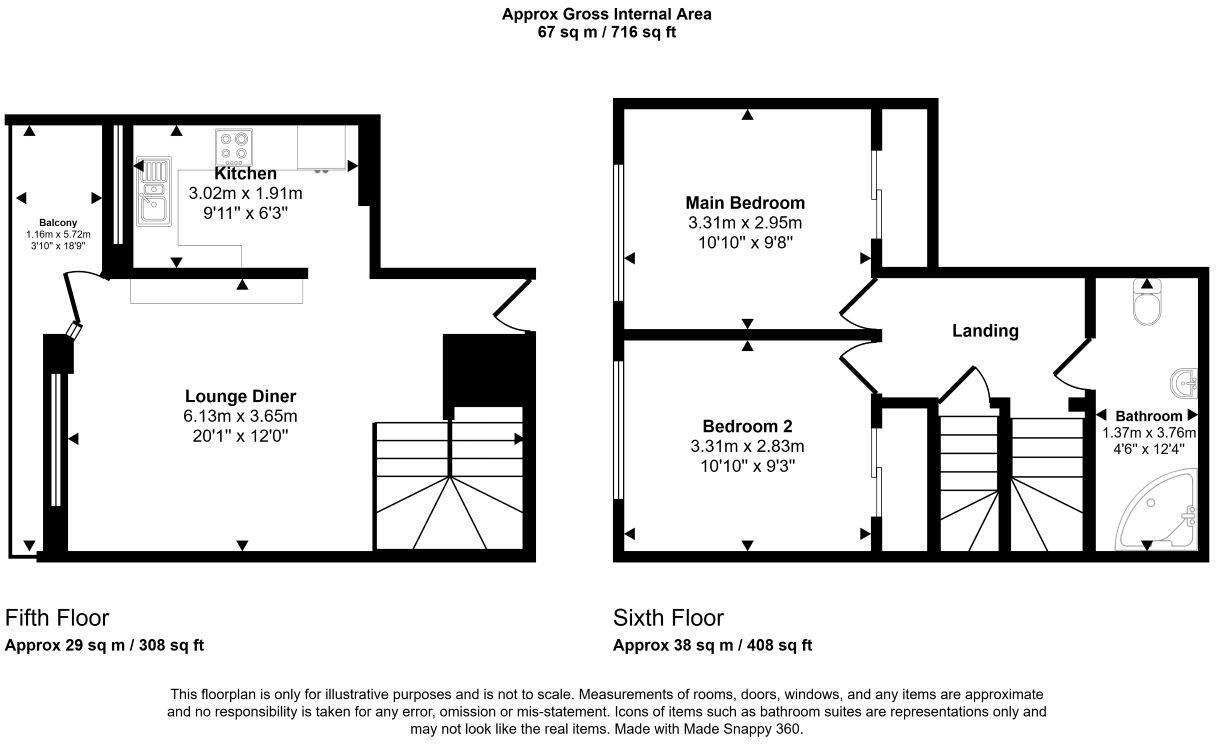 Flat 13 Campden Hill Towers, 112 Notting Hill Gate, Notting Hill, London, W11 3QW floorplan