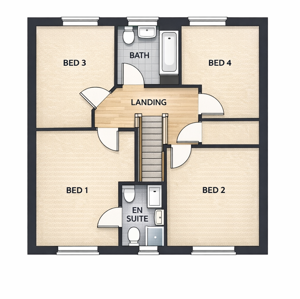 Mill Brook Meadow, Stourbridge, Kinver, West Midlands, DY7 6FD floorplan