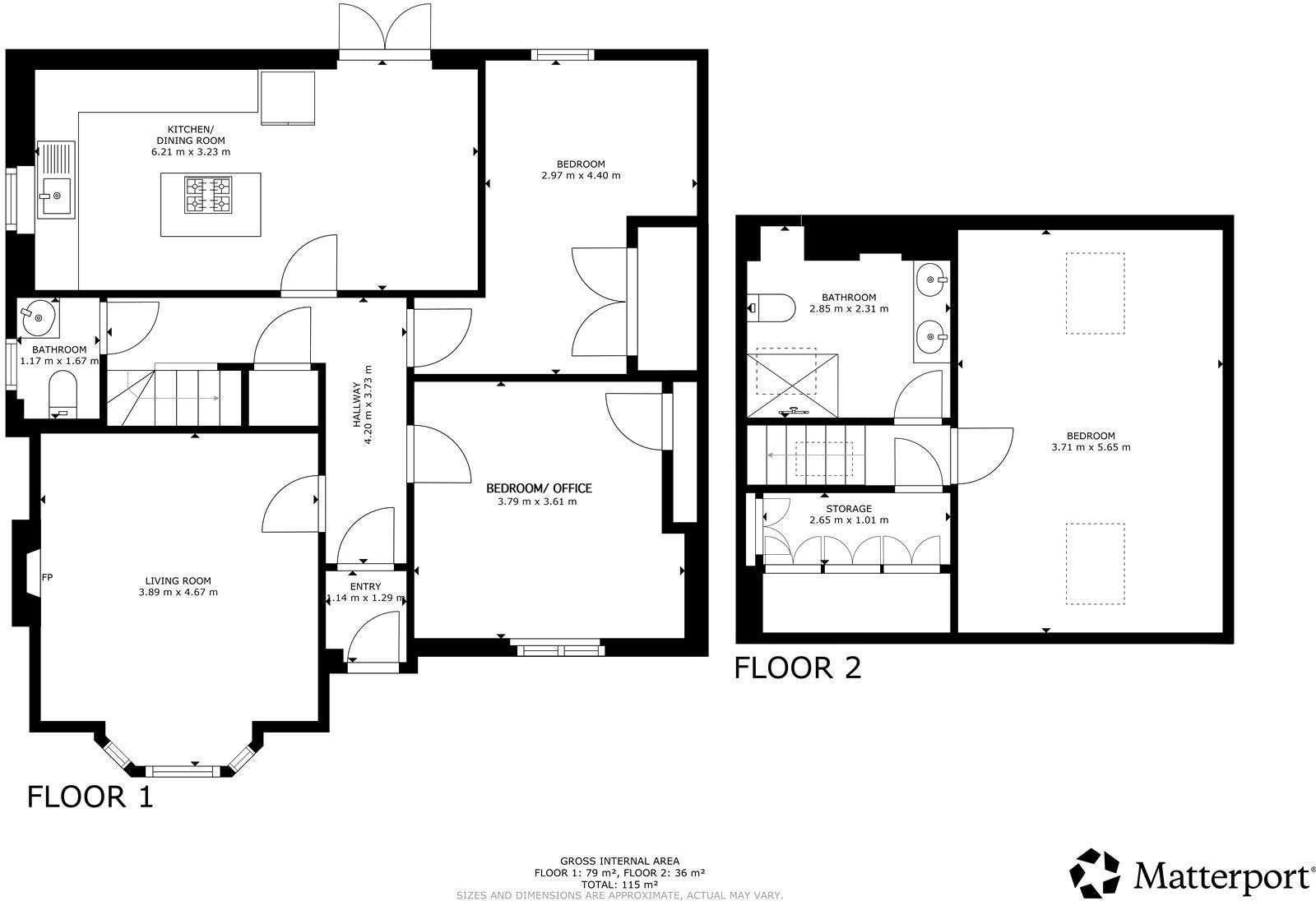 3 Banklands, Newburgh, Cupar, KY14 floorplan