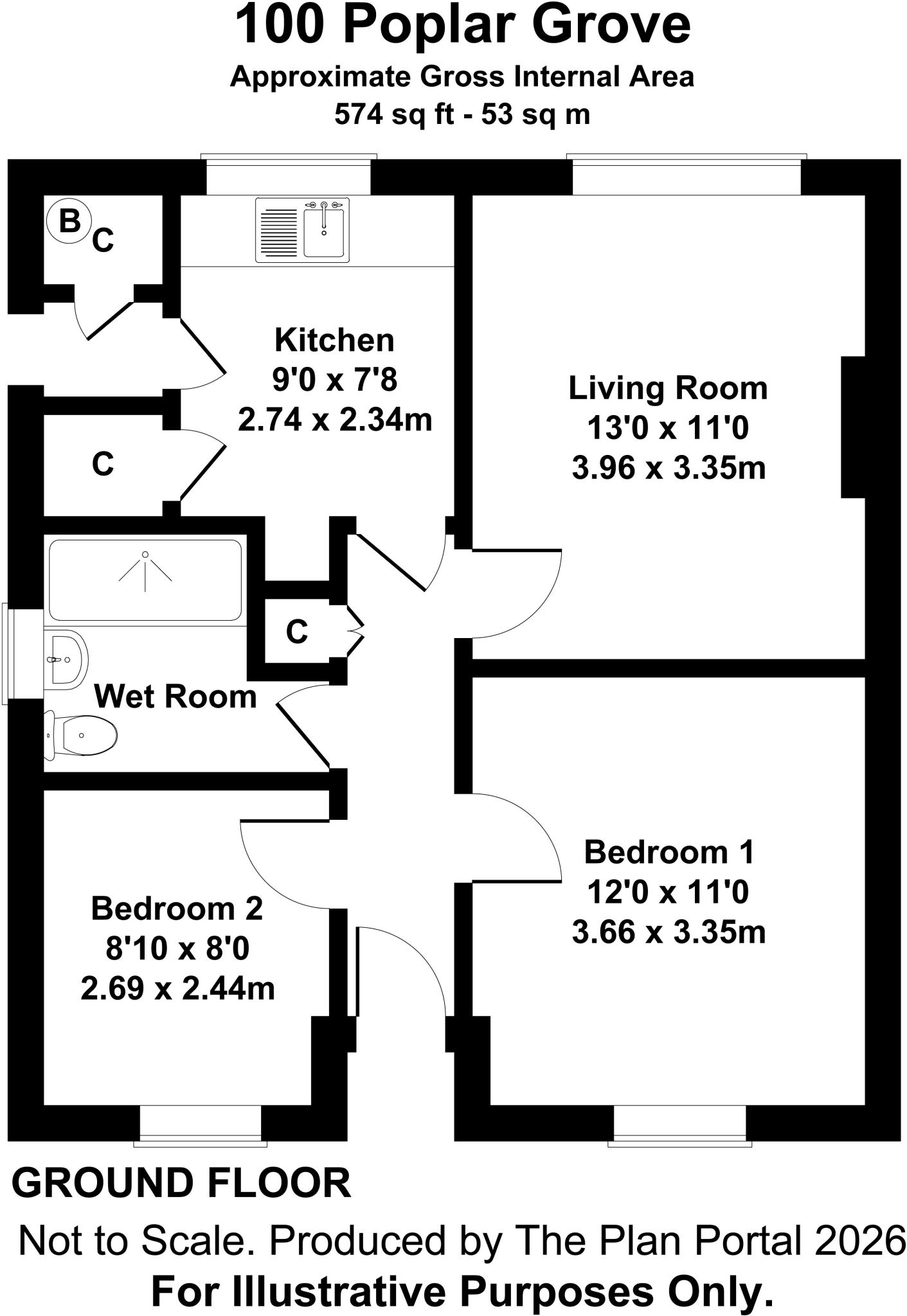 Kennington, Oxford floorplan