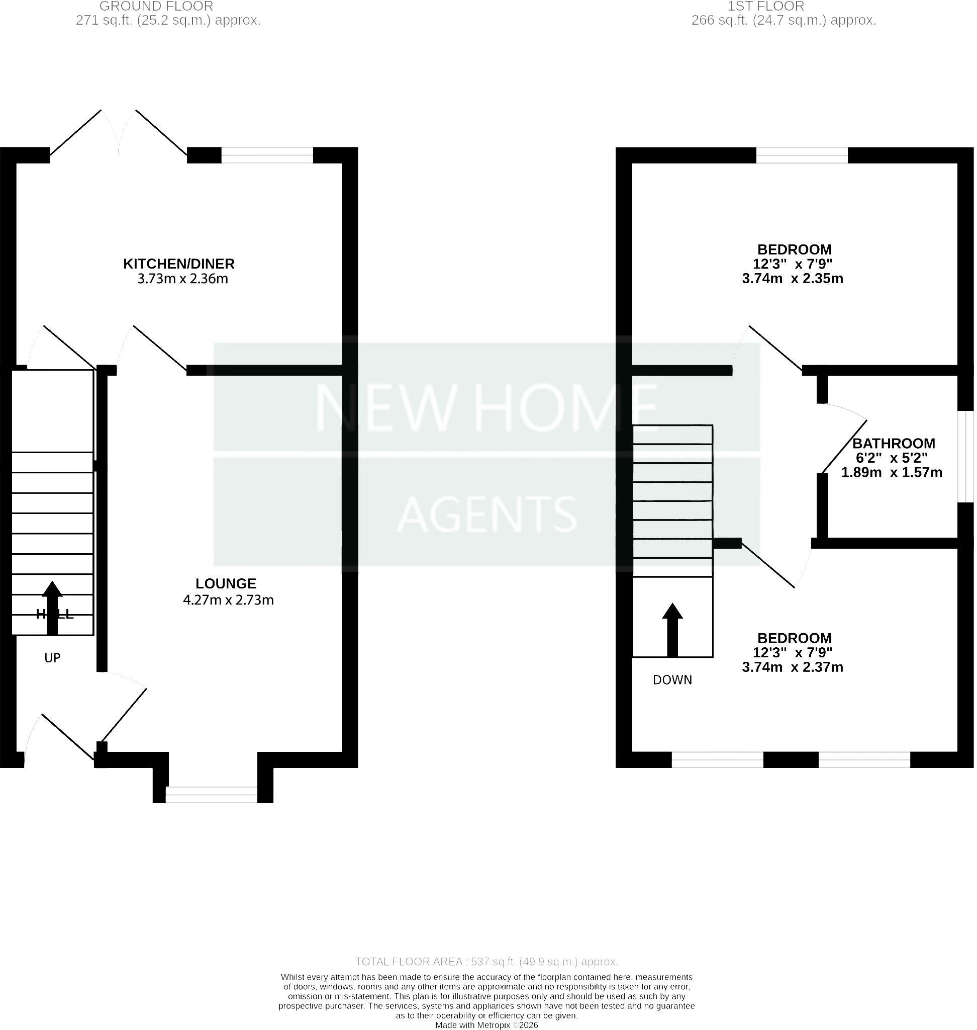 First Oak Drive, Clipstone Village, Mansfield, NG21 9FS floorplan