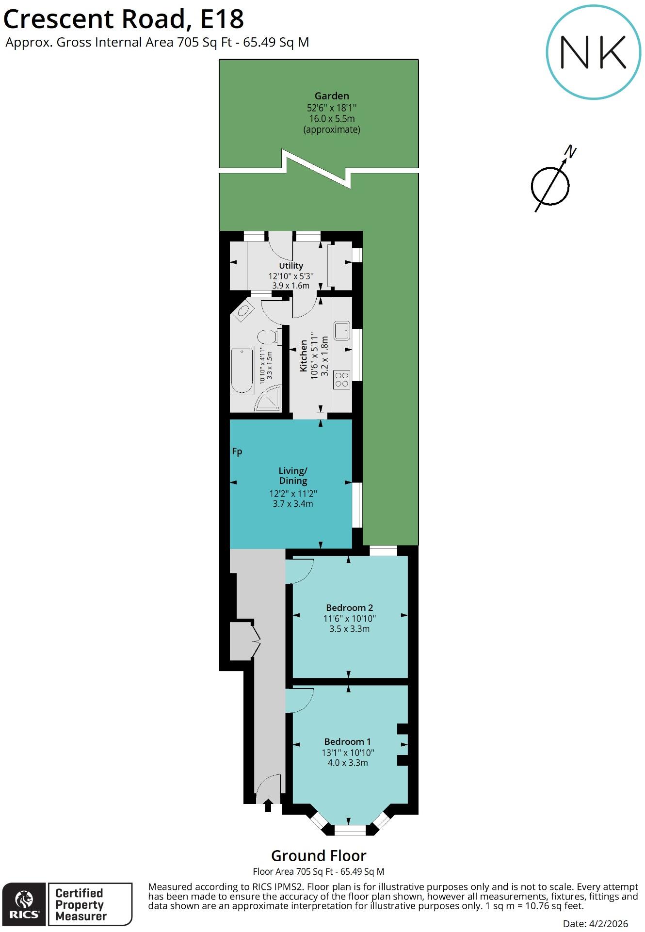 Crescent Road, South Woodford, London, E18 floorplan
