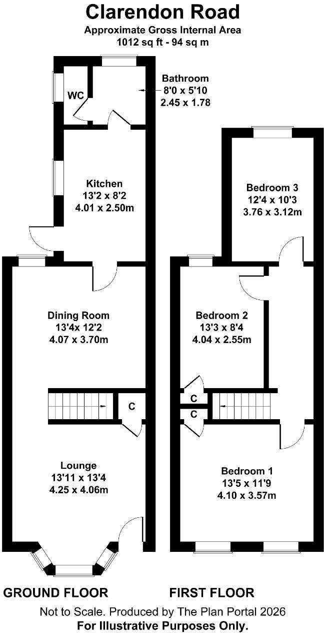 Clarendon Road, High Town, Luton, Bedfordshire, LU2 7PJ floorplan